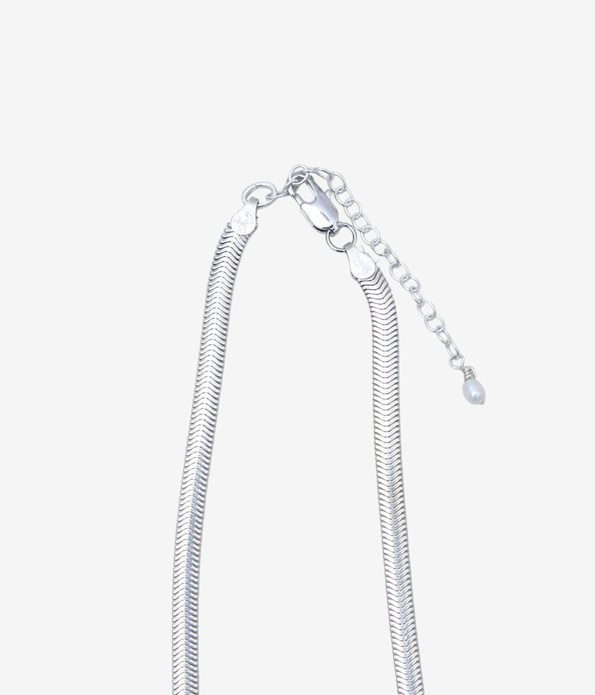 ORNAMENT&amp;CRIME ''SNAKE CHAIN NECKLACE'' (STARLING SILVER)