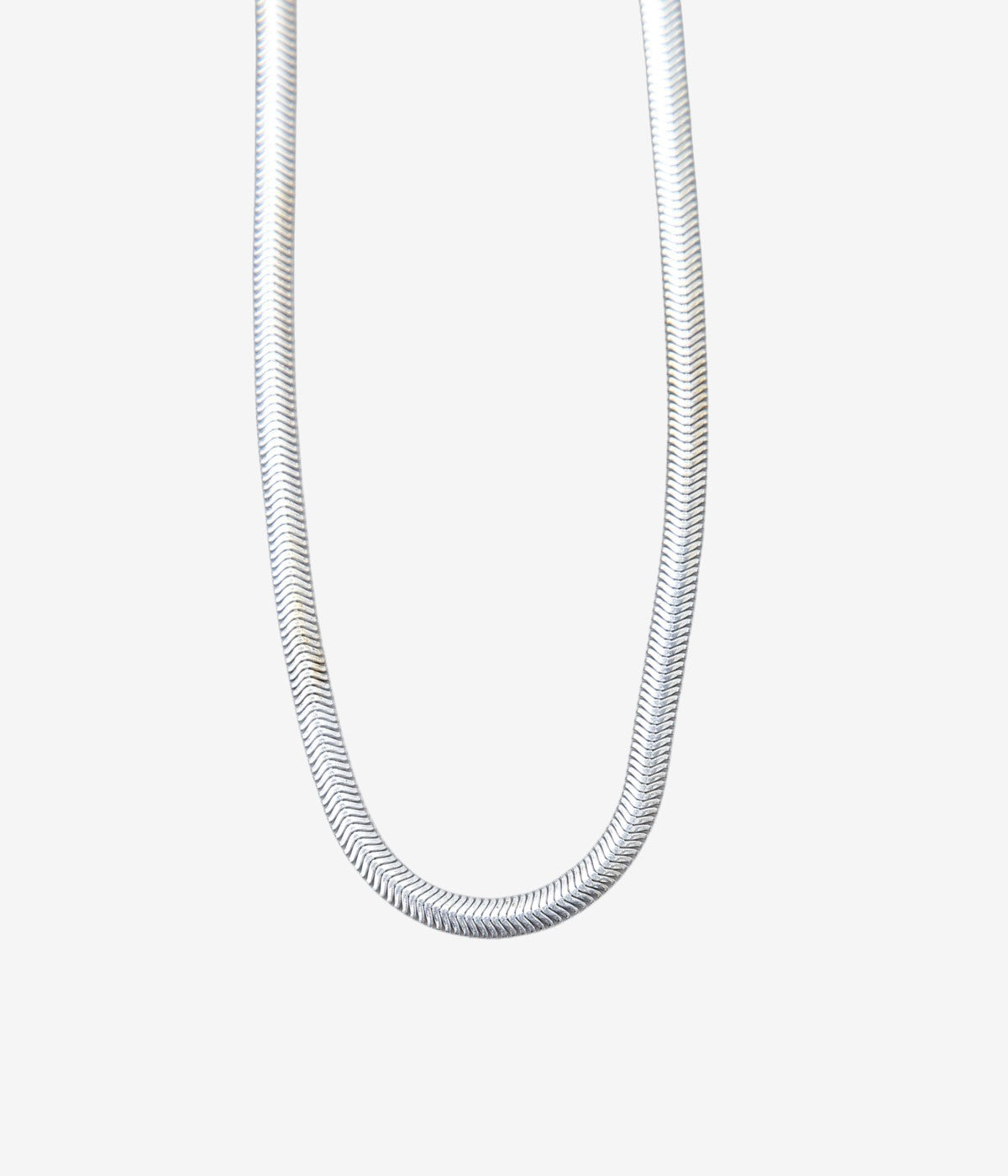 ORNAMENT&amp;CRIME ''SNAKE CHAIN NECKLACE'' (STARLING SILVER)