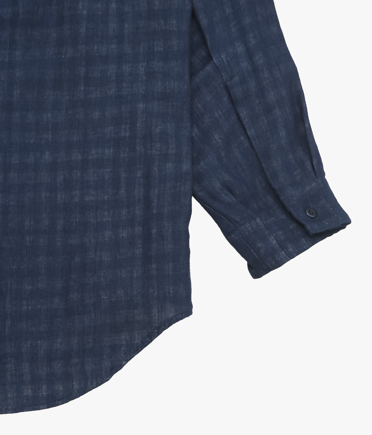GORSCH ''DOUBLE SIDED GAUZE BREATH COLLAR SHIRT'' (NAVY CHECK)