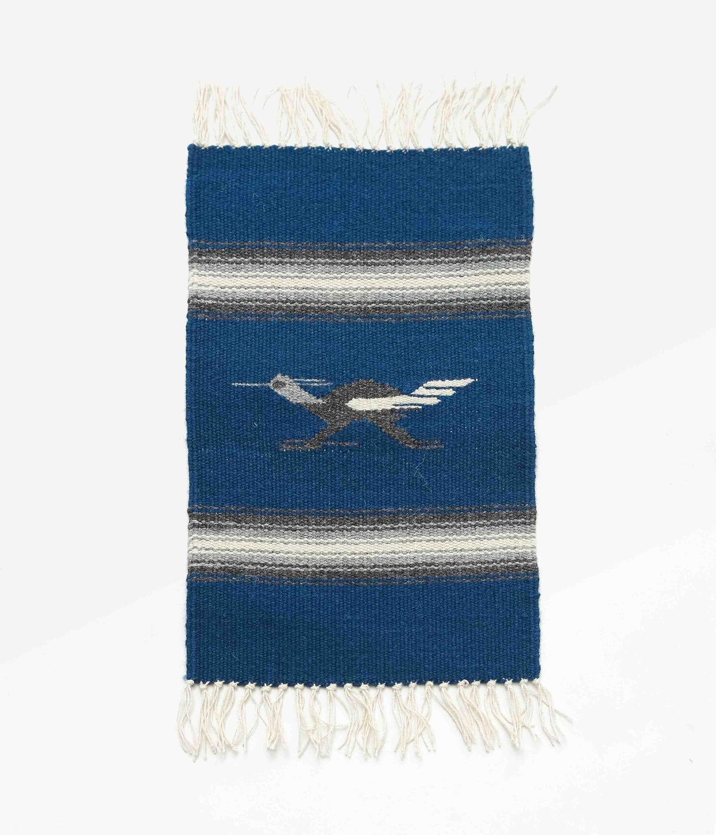 ORTEGA'S ''CHIMAYO RUG 38×24cm ROADRUNNER'' (BLUE×GREY)
