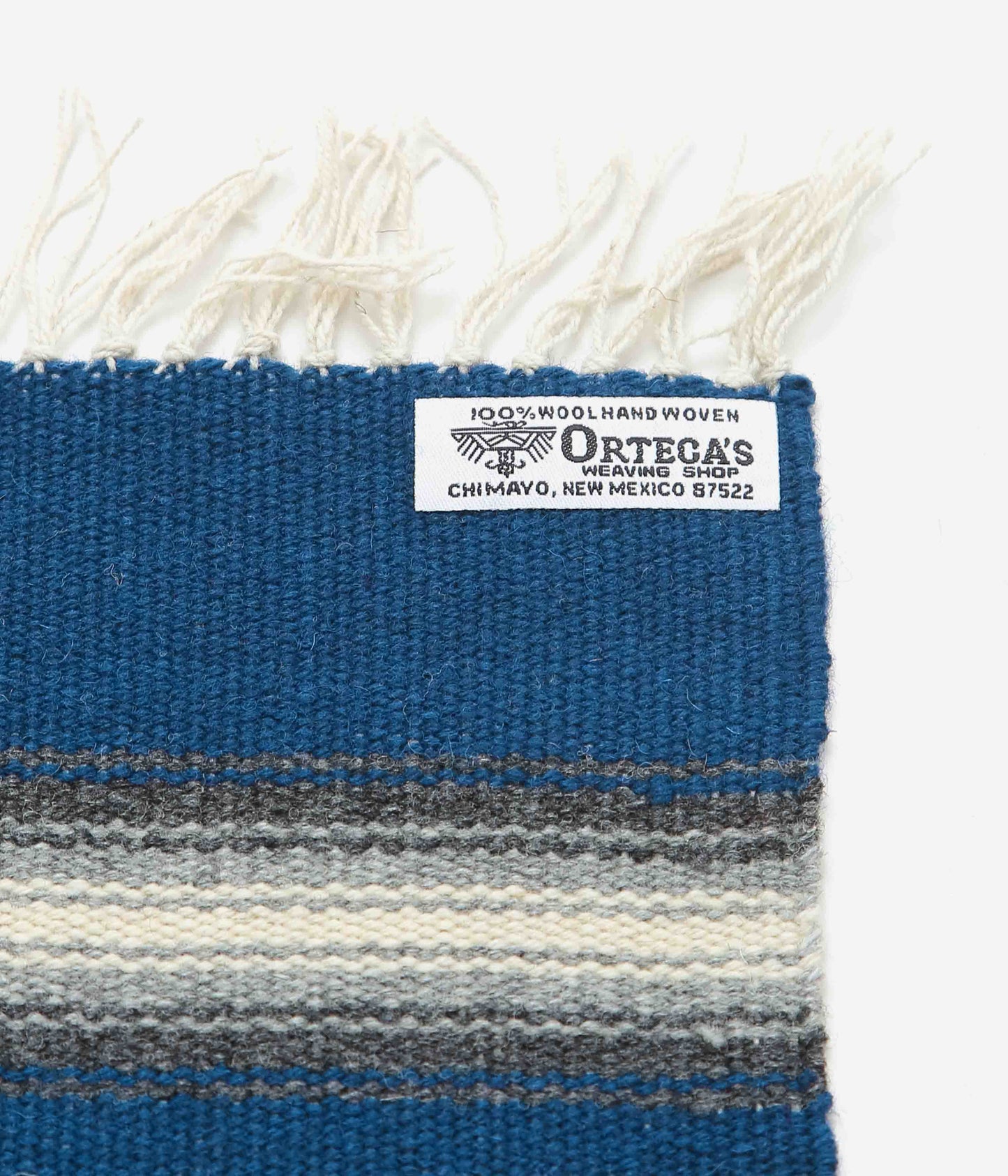 ORTEGA'S ''CHIMAYO RUG 38×24cm ROADRUNNER'' (BLUE×GREY)