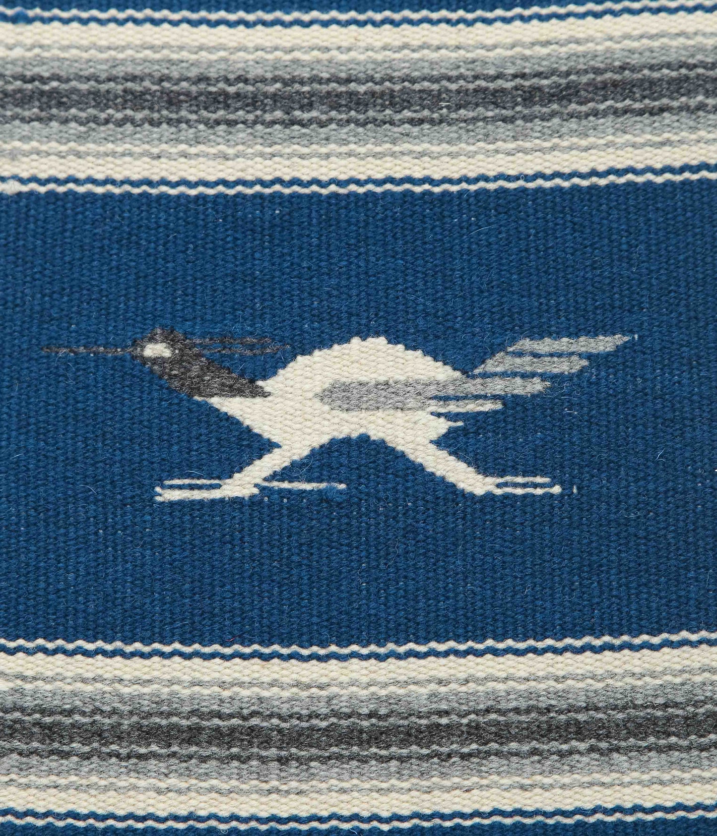 ORTEGA'S ''CHIMAYO RUG 38×24cm ROADRUNNER''(BLUE×NATURAL)