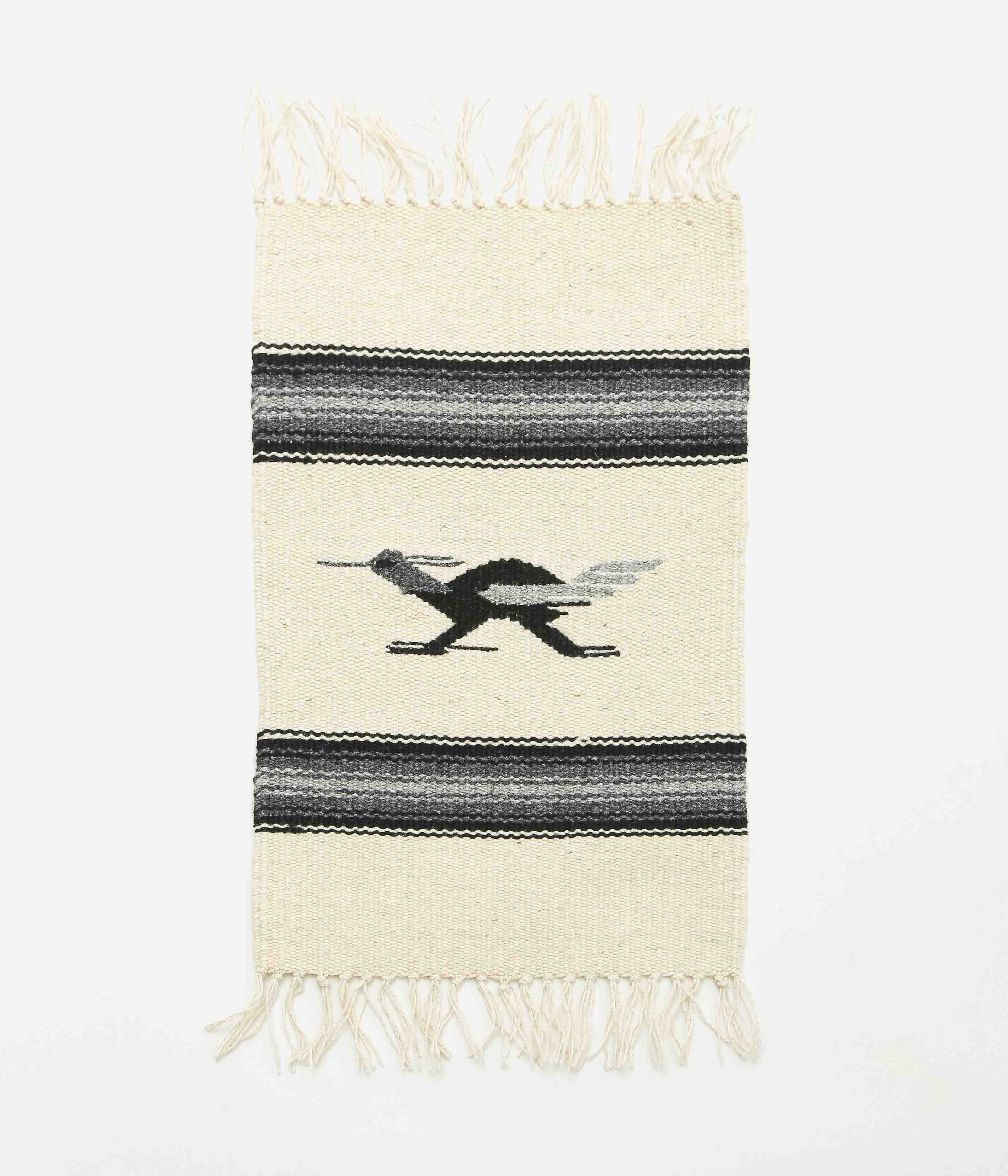 ORTEGA'S ''CHIMAYO RUG 38×24cm ROADRUNNER'' (NATURAL×BLACK) – THE STORE ...