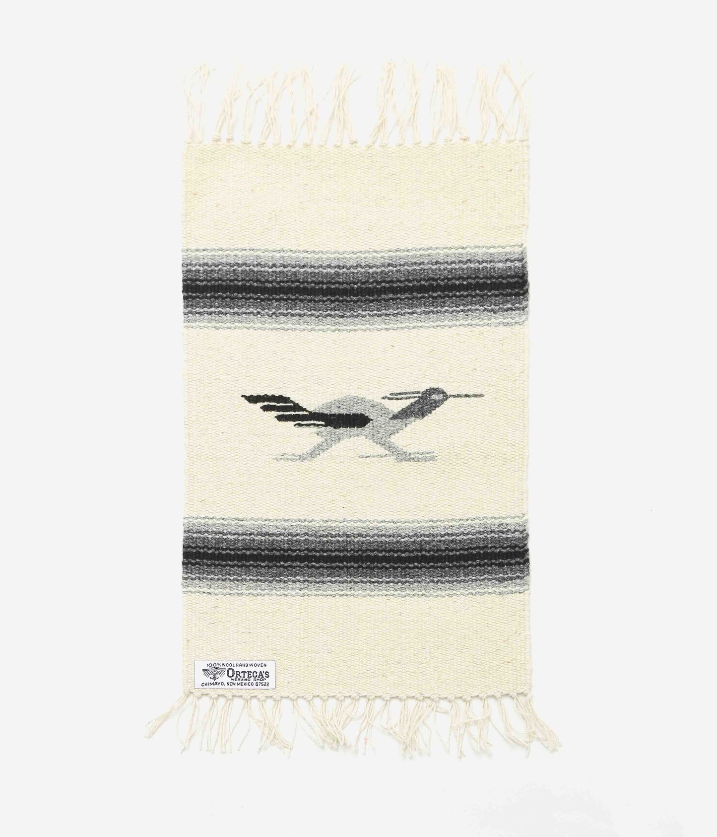 ORTEGA'S ''CHIMAYO RUG 38×24cm ROADRUNNER'' (NATURAL×GREY)