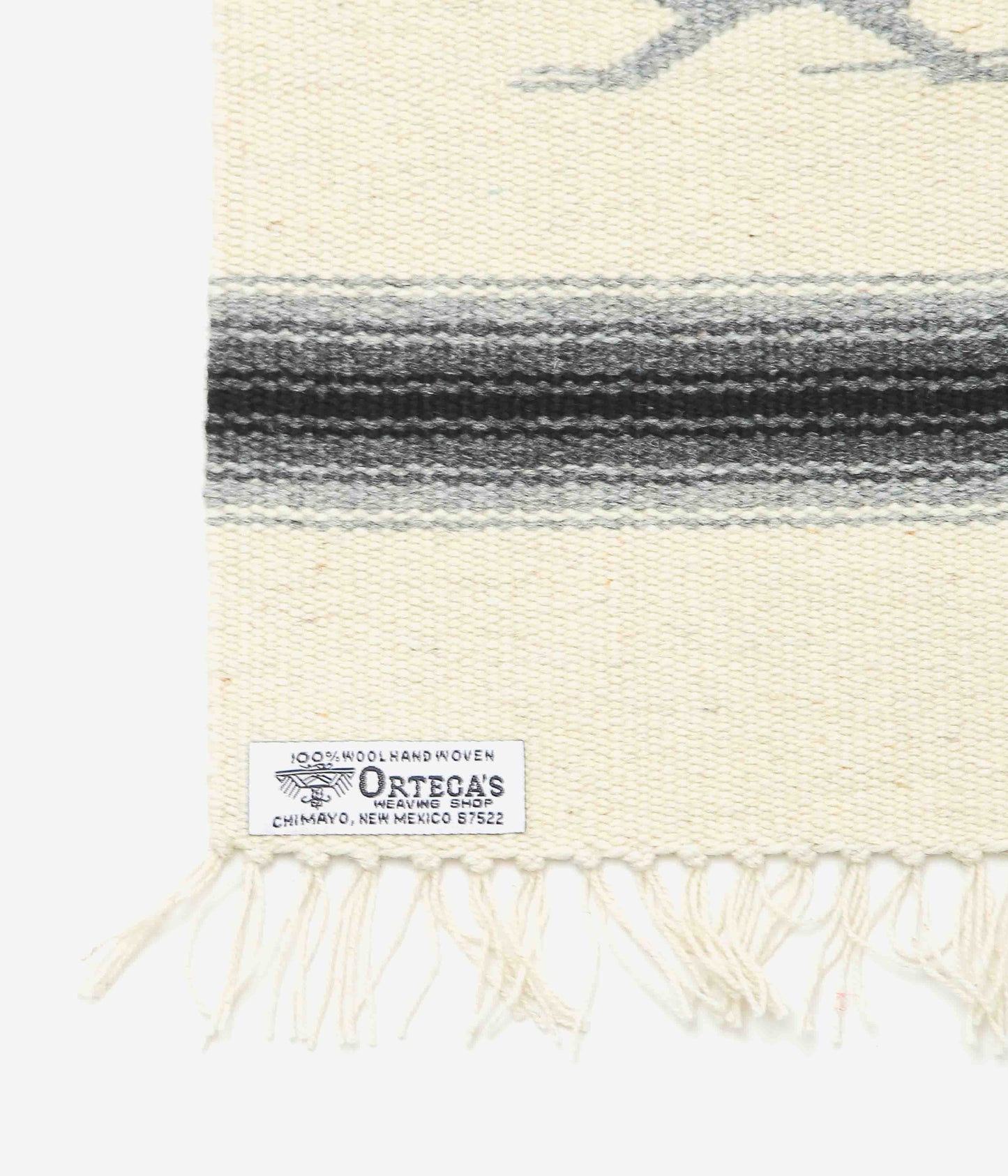 ORTEGA'S ''CHIMAYO RUG 38×24cm ROADRUNNER'' (NATURAL×GREY)