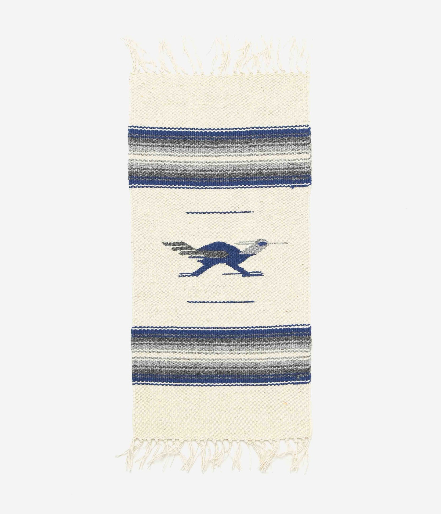 ORTEGA'S ''CHIMAYO RUG 48×24cm ROADRUNNER'' (NATURAL×NAVY)