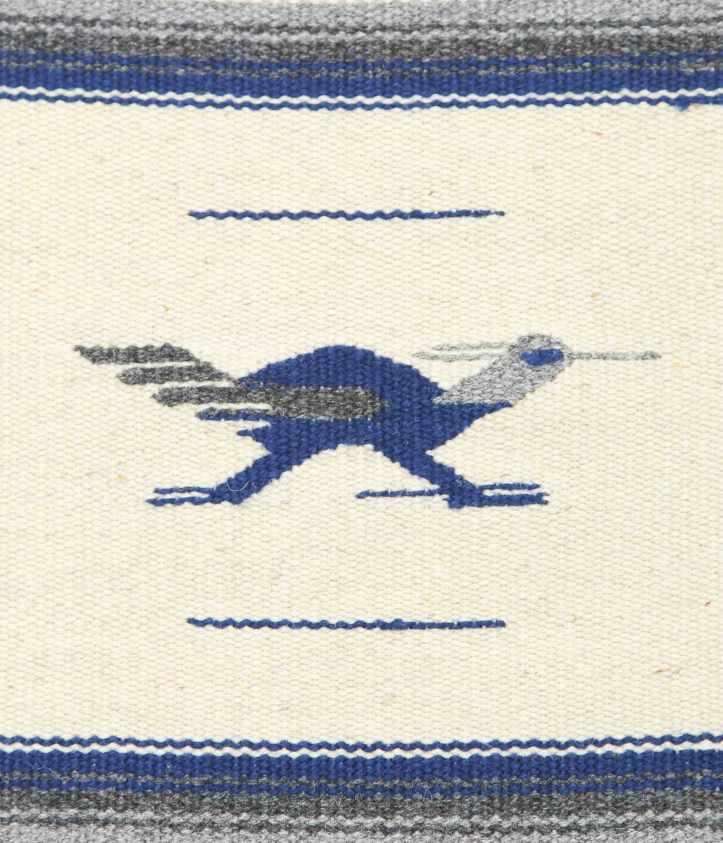 ORTEGA'S ''CHIMAYO RUG 48×24cm ROADRUNNER'' (NATURAL×NAVY)