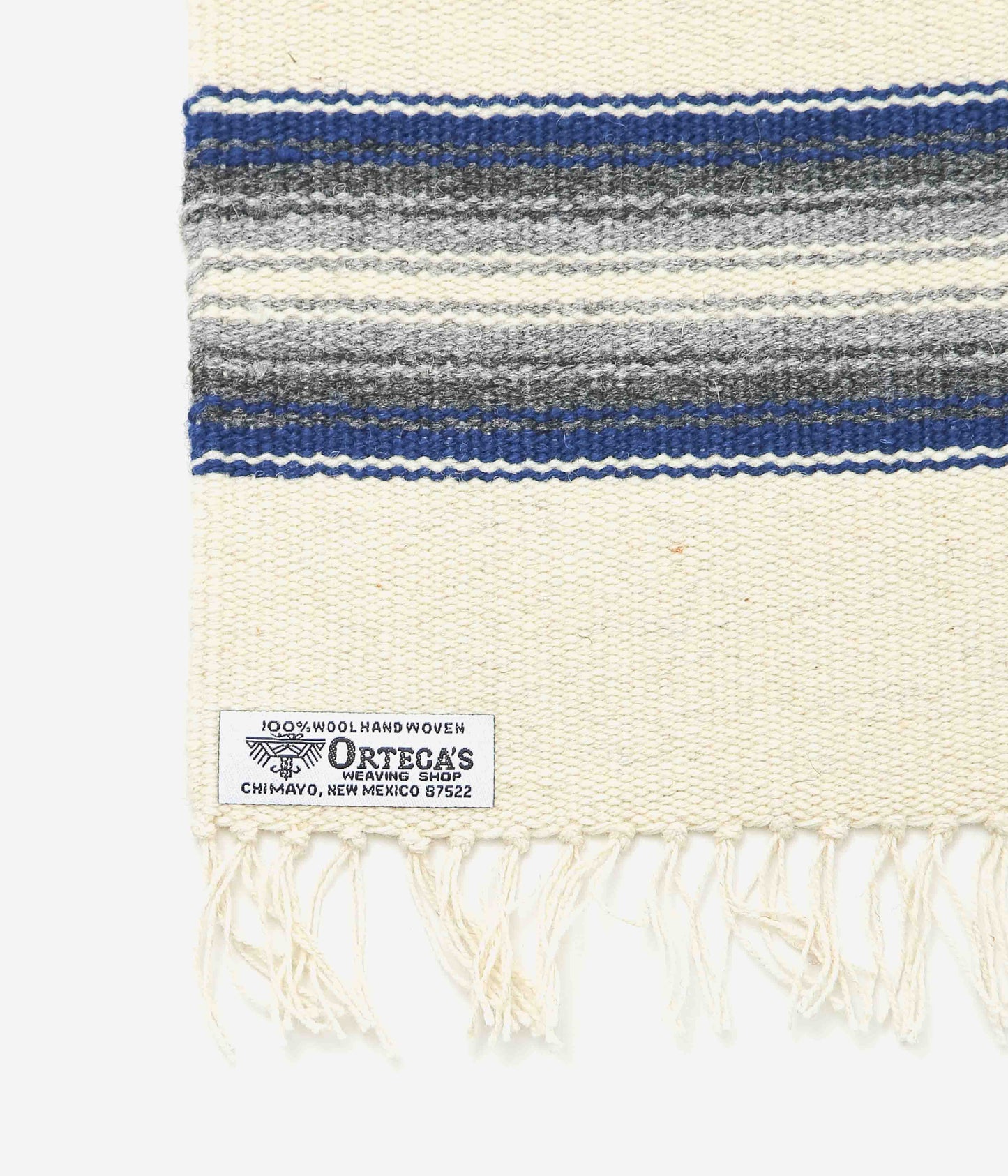 ORTEGA'S ''CHIMAYO RUG 48×24cm ROADRUNNER'' (NATURAL×NAVY)