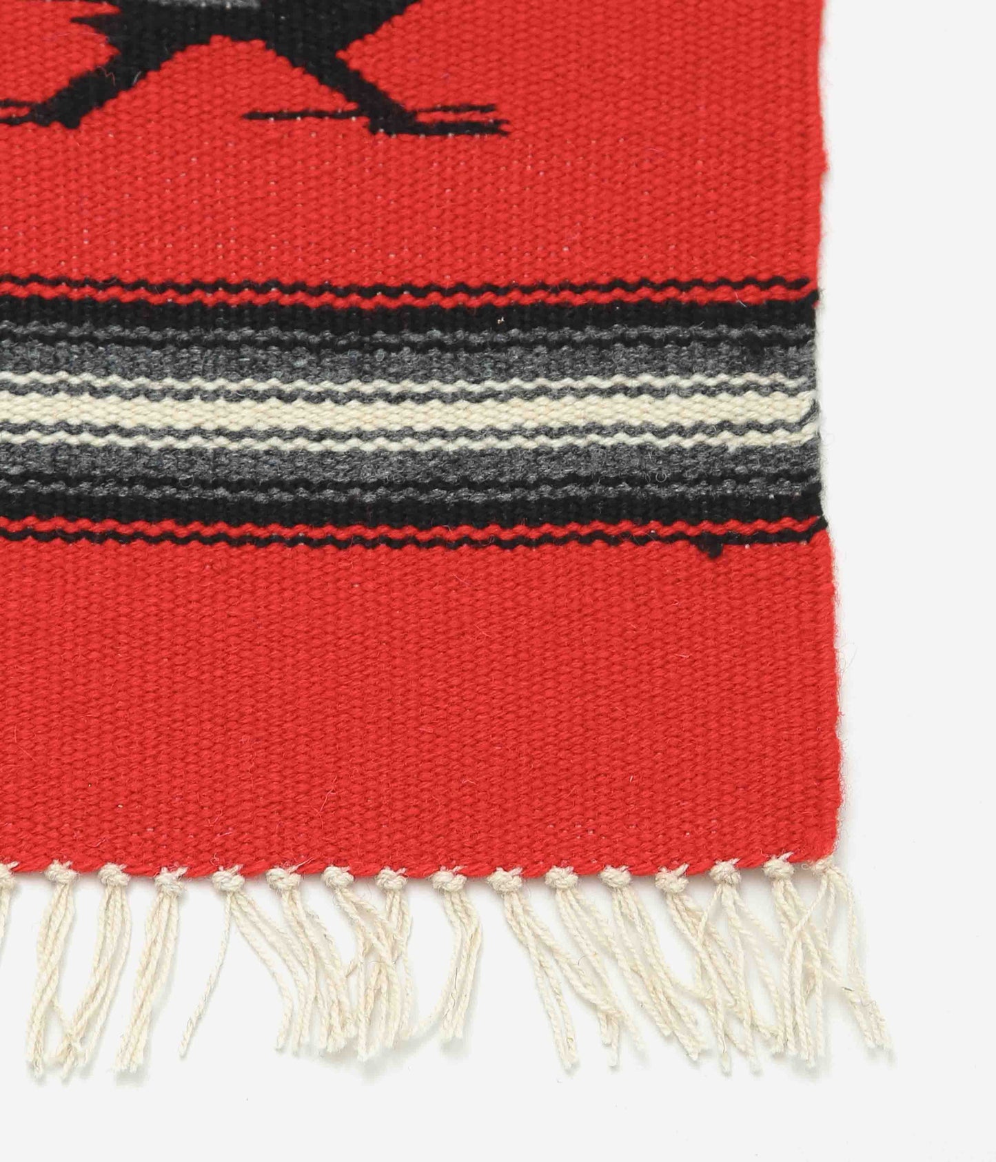 ORTEGA'S ''CHIMAYO RUG 38×24cm ROADRUNNER'' (RED×BLACK)