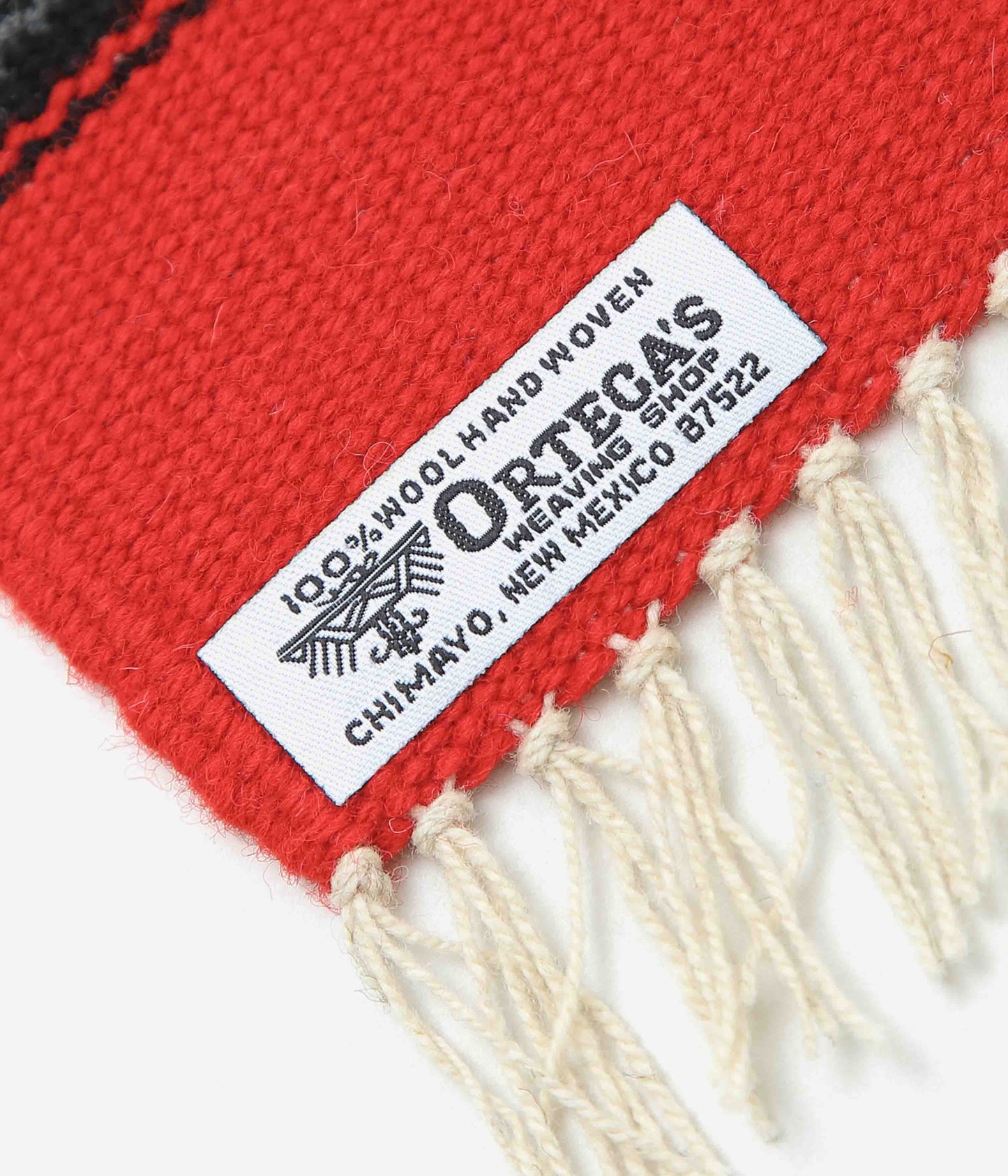 ORTEGA'S ''CHIMAYO RUG 38×24cm ROADRUNNER'' (RED×BLACK)