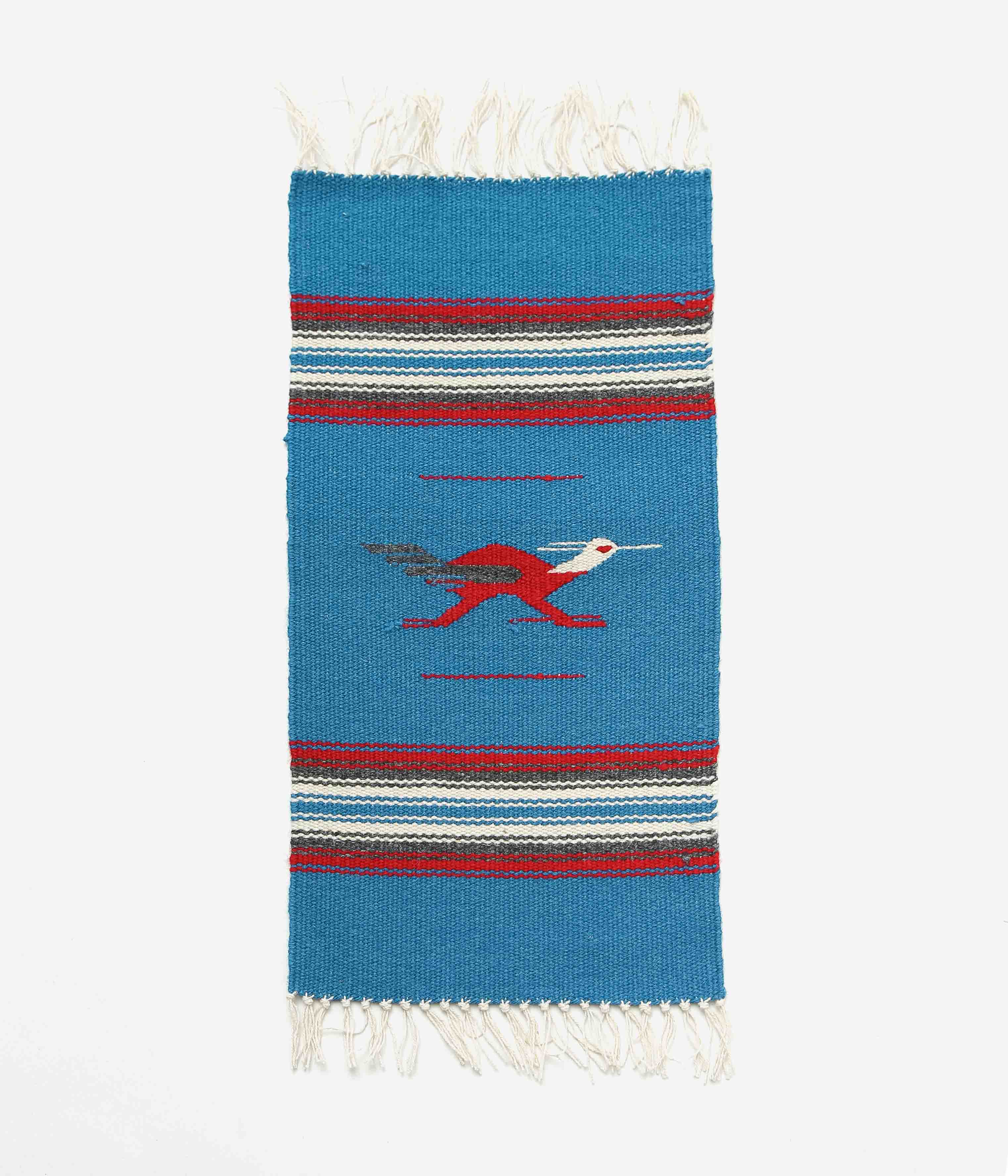 ORTEGA'S ''CHIMAYO RUG 48×24cm ROADRUNNER'' (BLUE×RED) – THE STORE BY ...