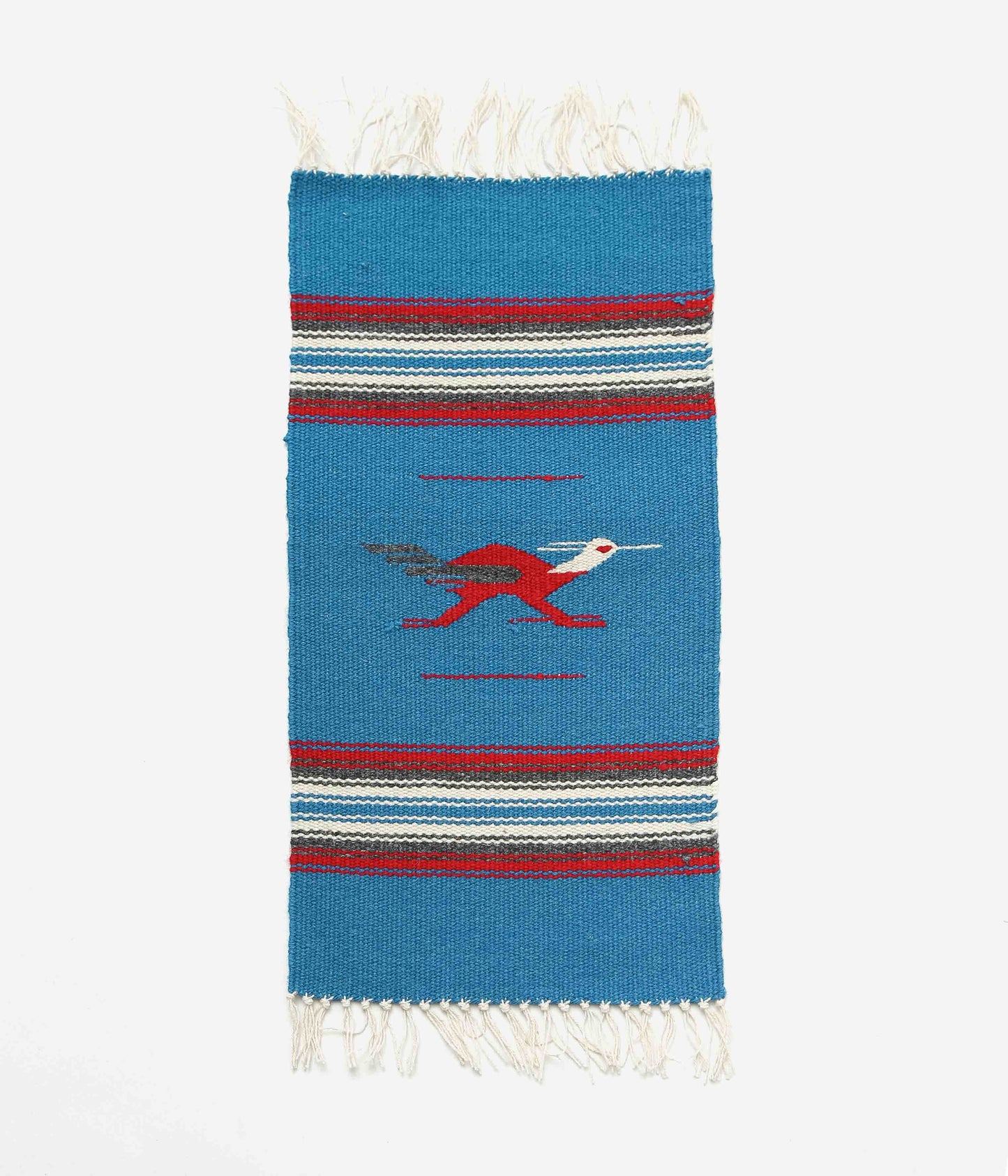 ORTEGA'S ''CHIMAYO RUG 48×24cm ROADRUNNER'' (BLUE×RED)