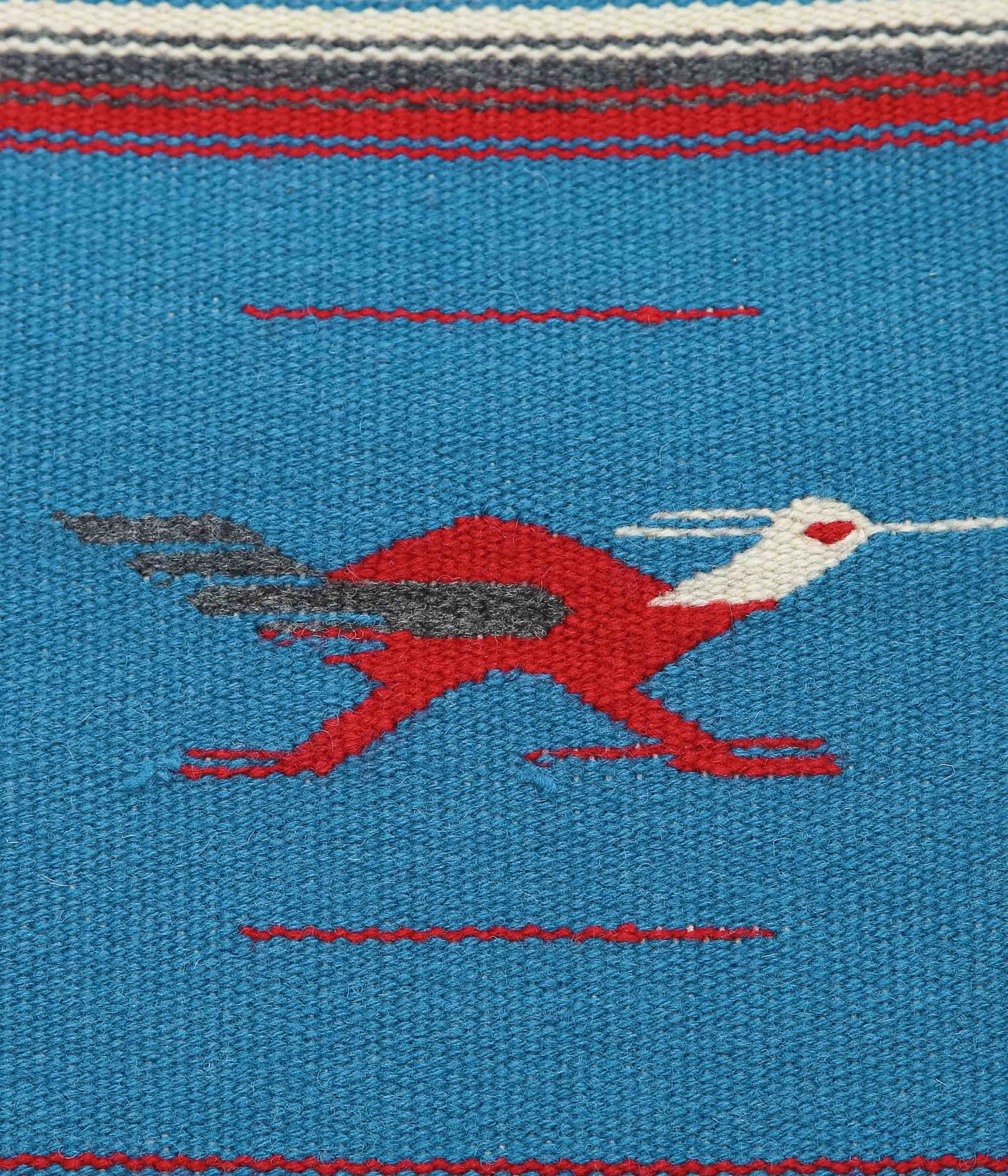 ORTEGA'S ''CHIMAYO RUG 48×24cm ROADRUNNER'' (BLUE×RED)