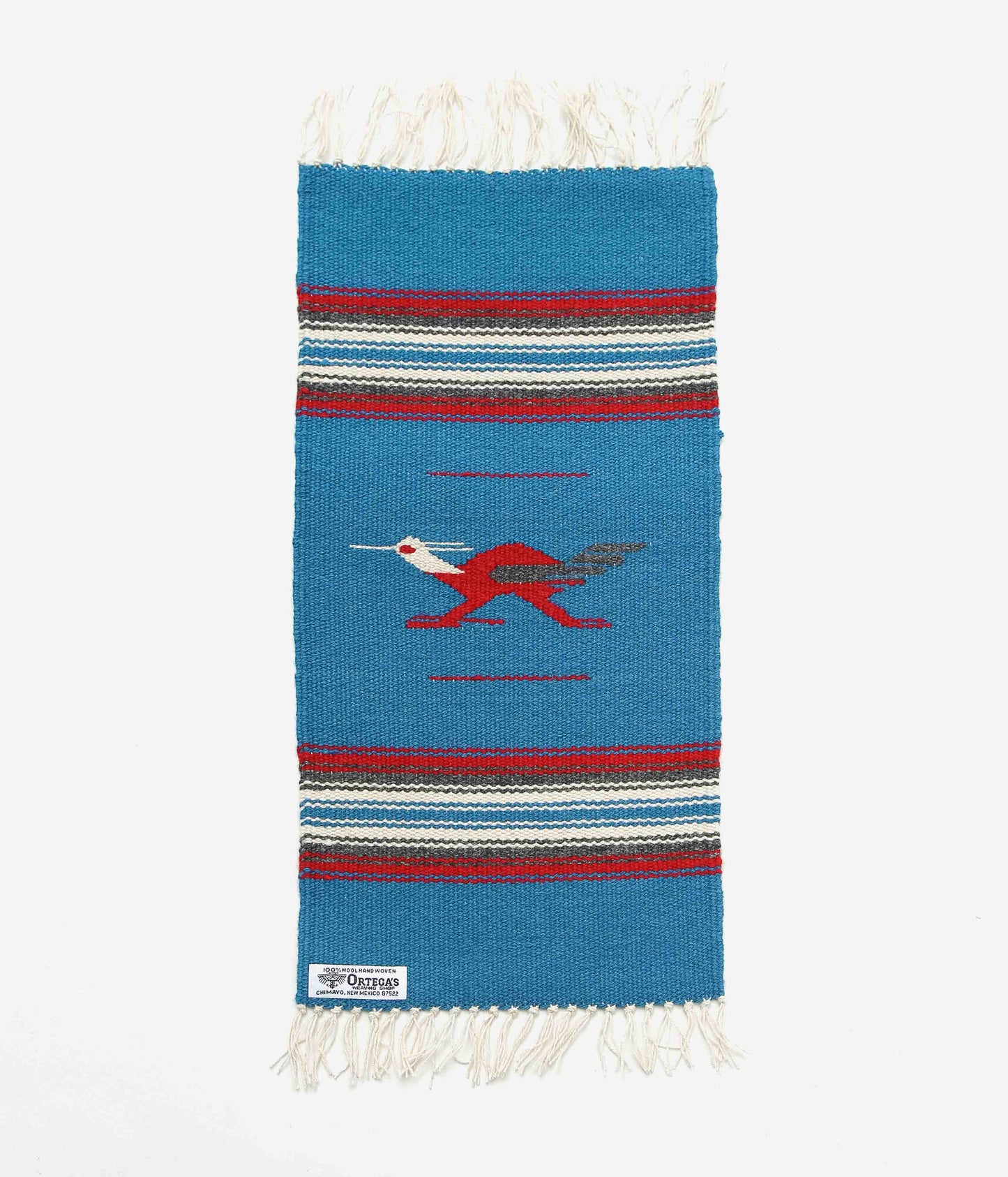 ORTEGA'S ''CHIMAYO RUG 48×24cm ROADRUNNER'' (BLUE×RED)