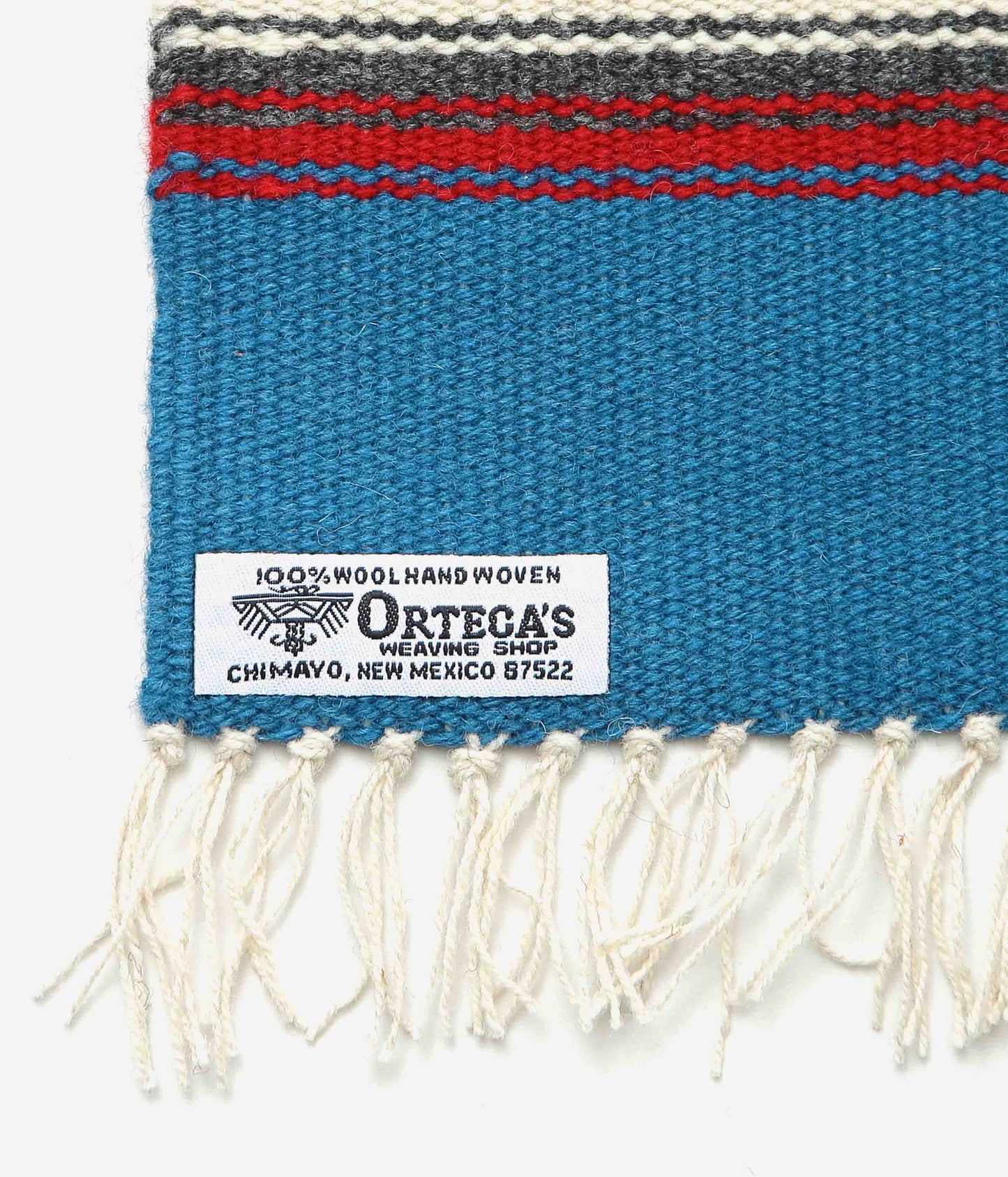 ORTEGA'S ''CHIMAYO RUG 48×24cm ROADRUNNER'' (BLUE×RED)