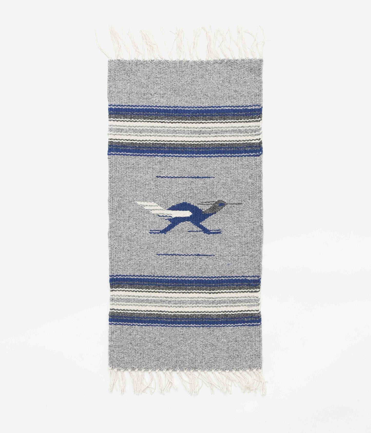 ORTEGA'S ''CHIMAYO RUG 48×24cm ROADRUNNER'' (GREY×NAVY)