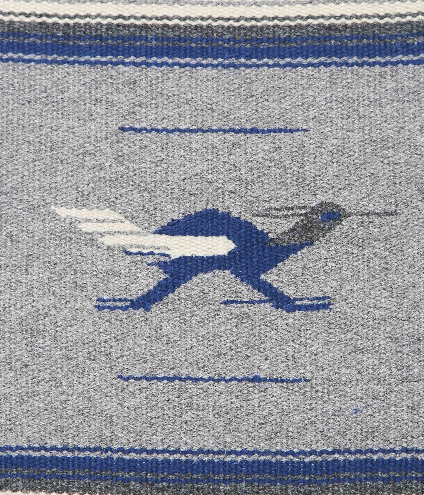 ORTEGA'S ''CHIMAYO RUG 48×24cm ROADRUNNER'' (GREY×NAVY)