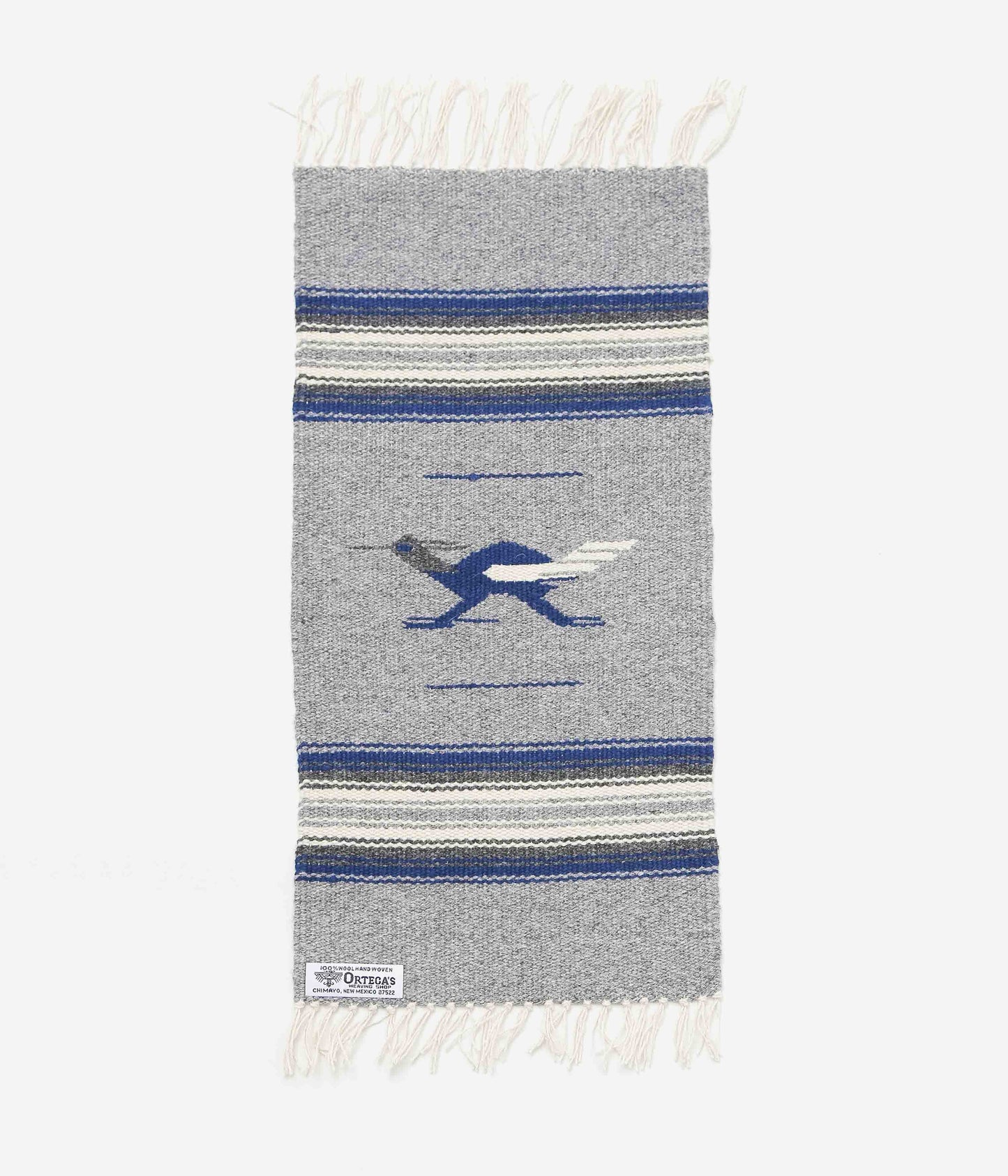ORTEGA'S ''CHIMAYO RUG 48×24cm ROADRUNNER'' (GREY×NAVY)
