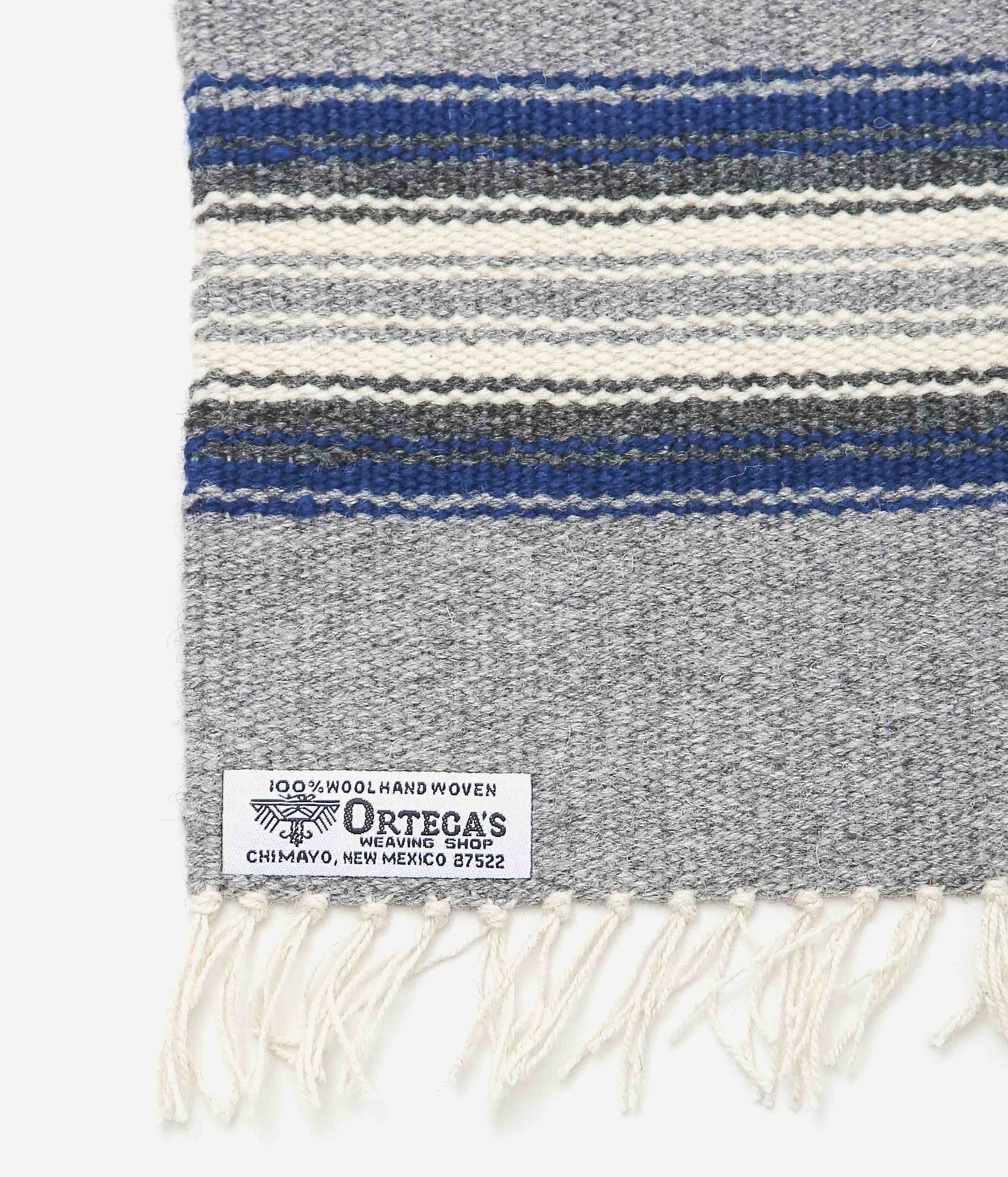 ORTEGA'S ''CHIMAYO RUG 48×24cm ROADRUNNER'' (GREY×NAVY)