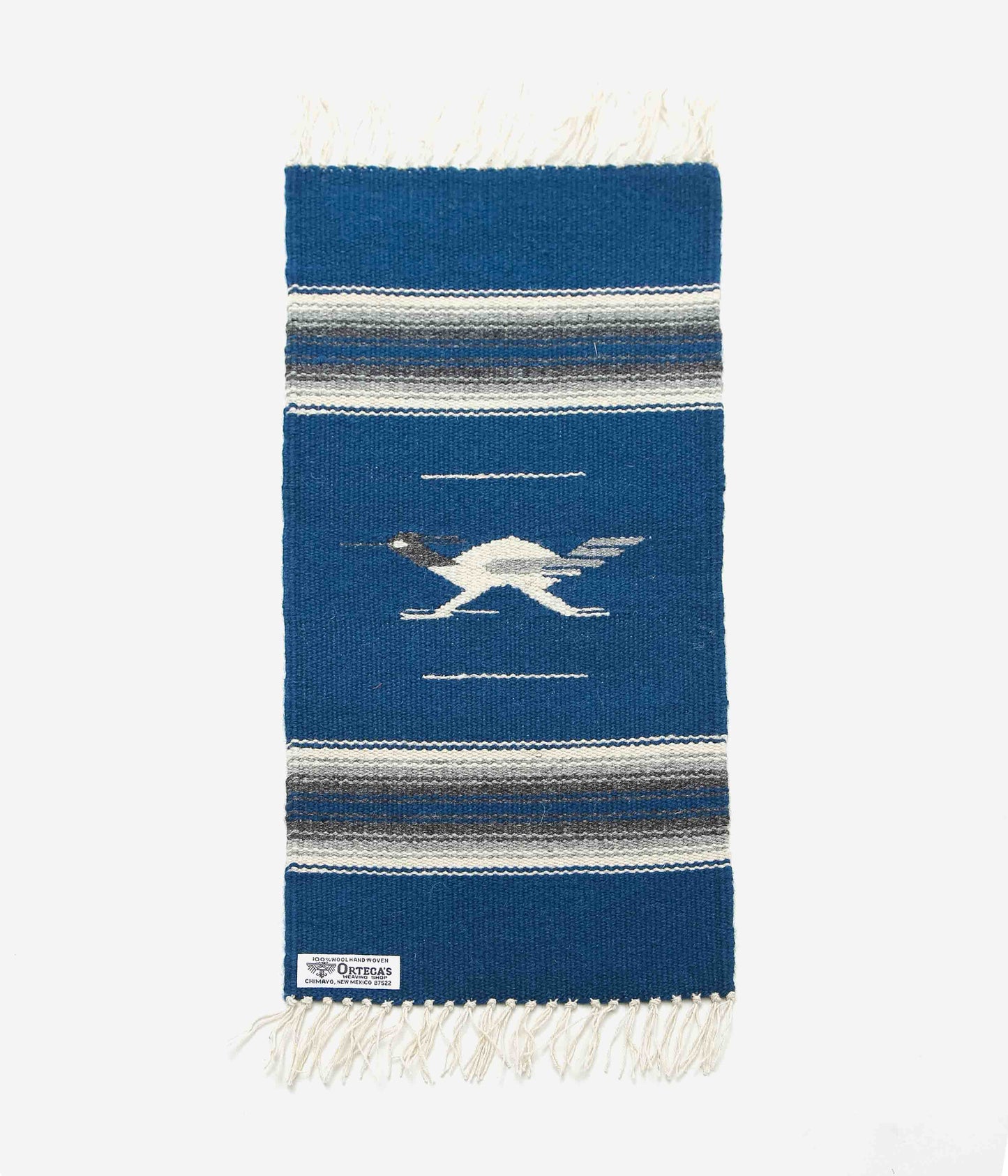 ORTEGA'S ''CHIMAYO RUG 48×24cm ROADRUNNER'' (NAVY×NATURAL)
