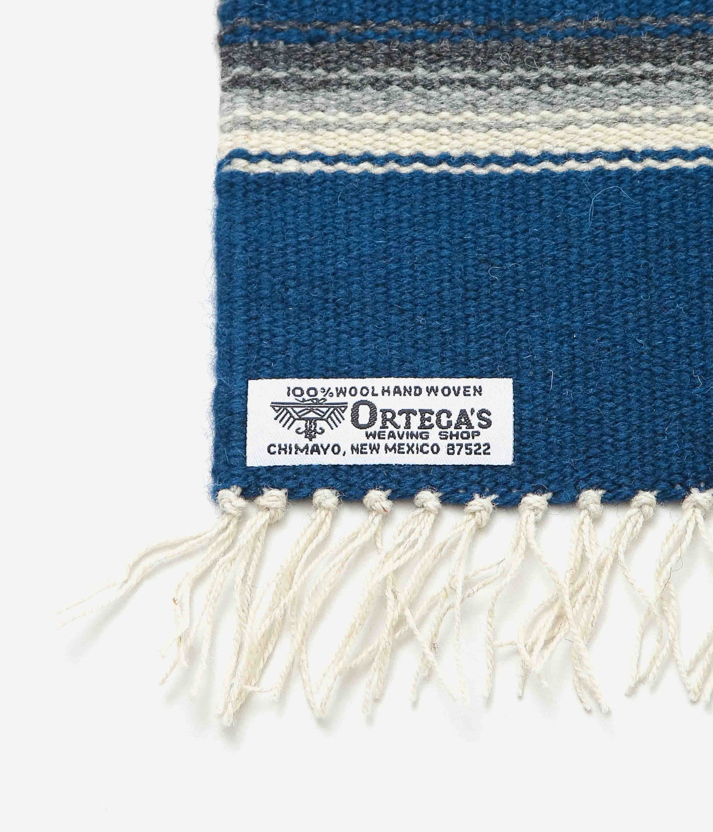 ORTEGA'S ''CHIMAYO RUG 48×24cm ROADRUNNER'' (NAVY×NATURAL)