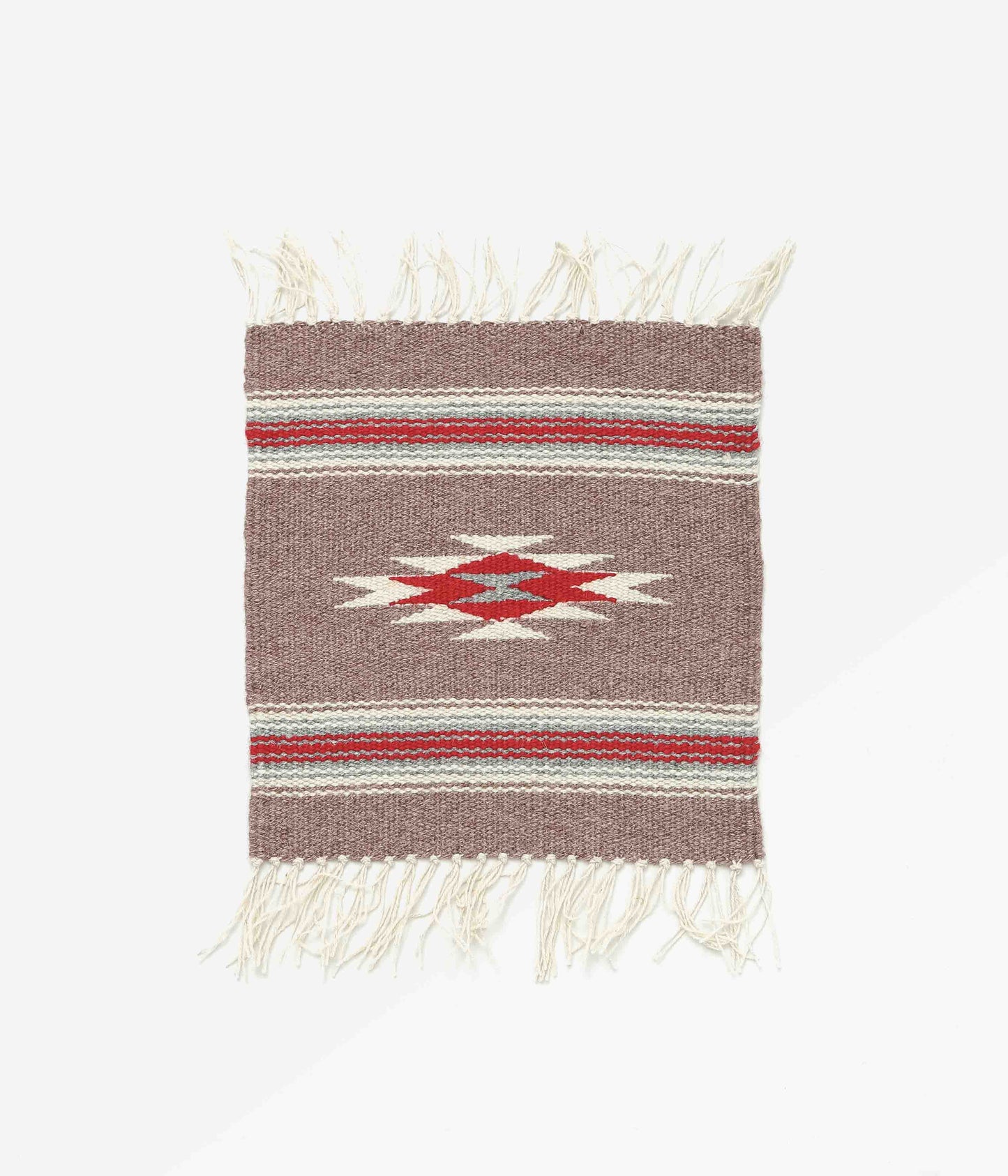 ORTEGA'S ''CHIMAYO RUG SQUARE 26×24cm'' (BRONZE×RED)