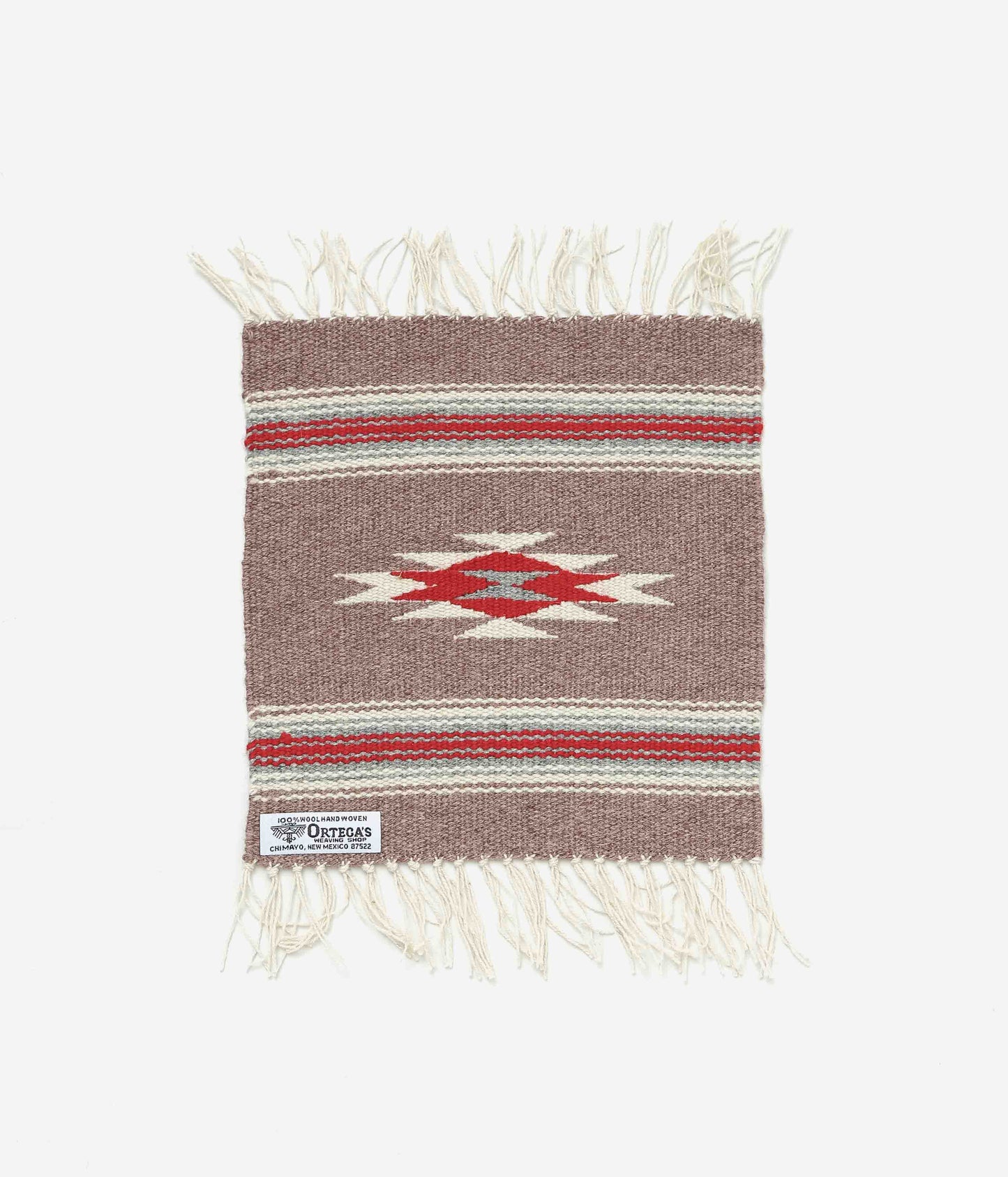 ORTEGA'S ''CHIMAYO RUG SQUARE 26×24cm'' (BRONZE×RED)
