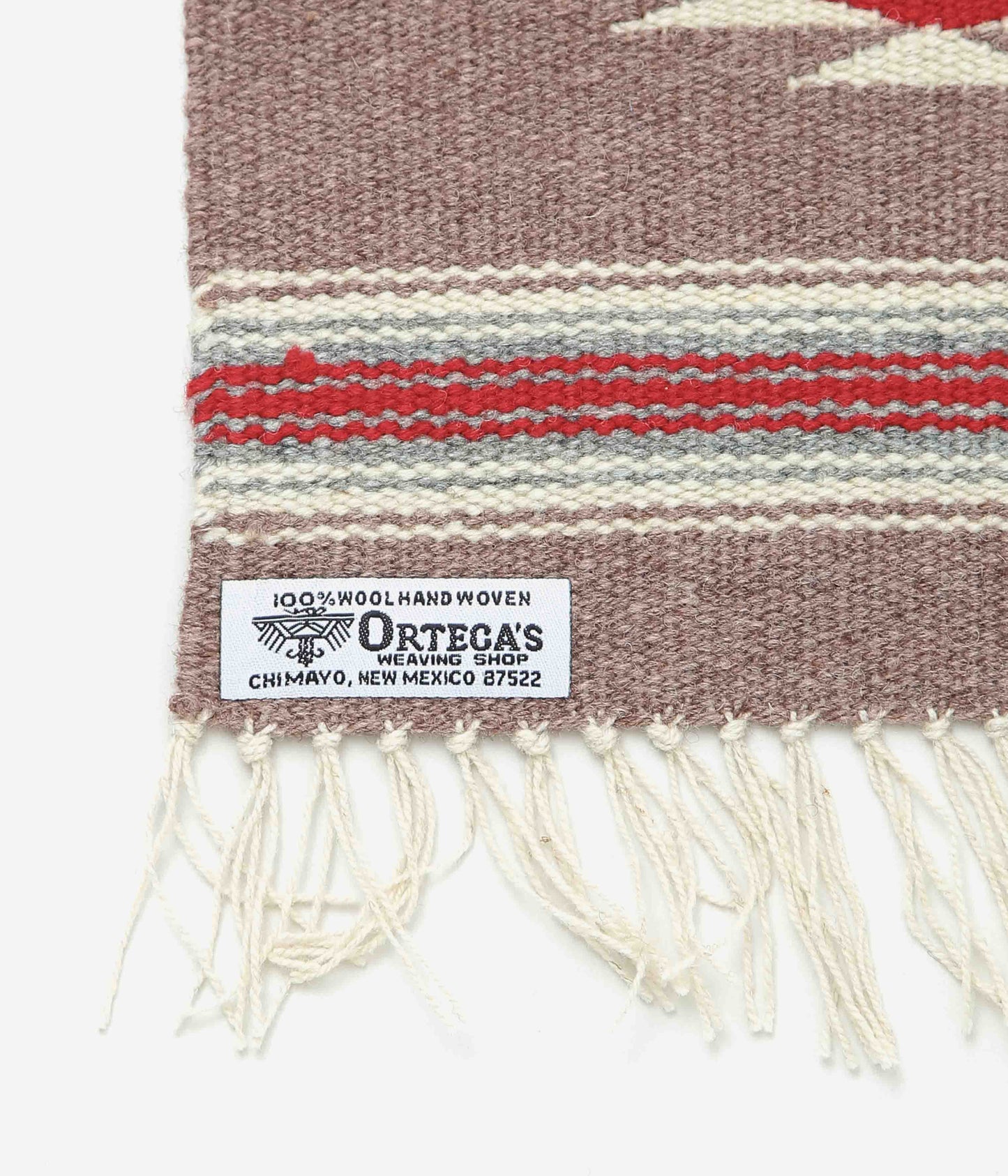 ORTEGA'S ''CHIMAYO RUG SQUARE 26×24cm'' (BRONZE×RED)