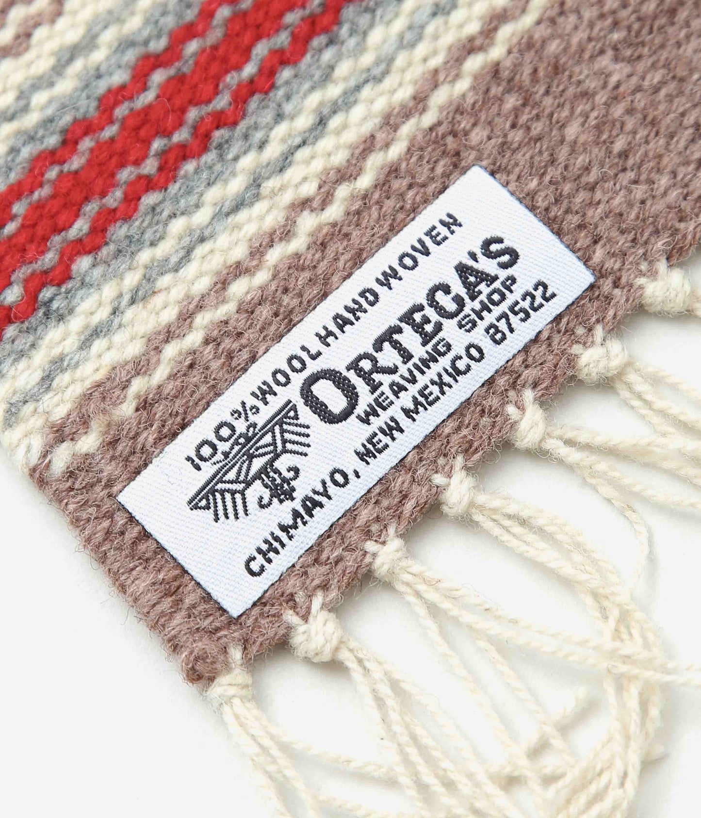 ORTEGA'S ''CHIMAYO RUG SQUARE 26×24cm'' (BRONZE×RED)