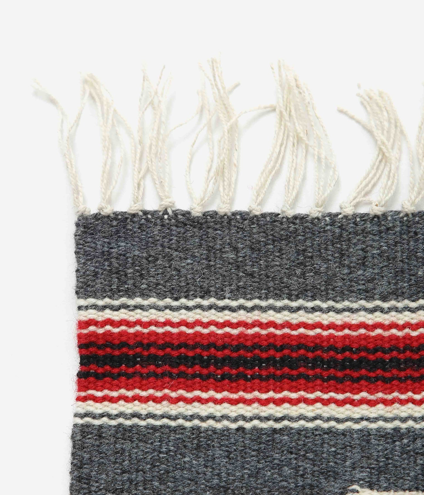 ORTEGA'S ''CHIMAYO RUG SQUARE 26×24cm'' (C.GREY×RED)