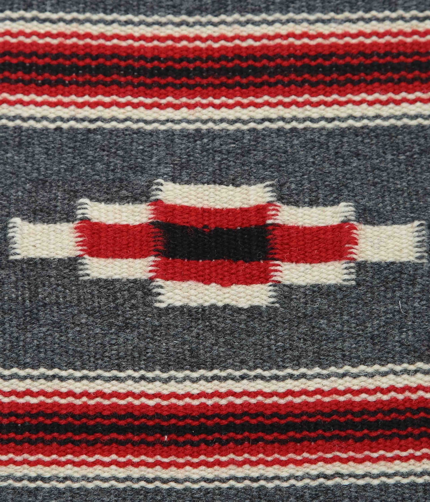 ORTEGA'S ''CHIMAYO RUG SQUARE 26×24cm'' (C.GREY×RED)