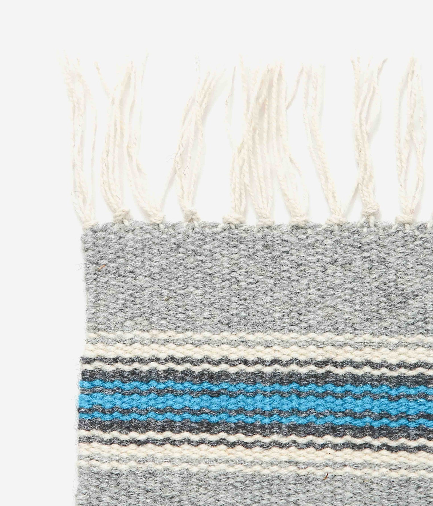 ORTEGA'S ''CHIMAYO RUG SQUARE 26×24cm''(GREY×BLUE)