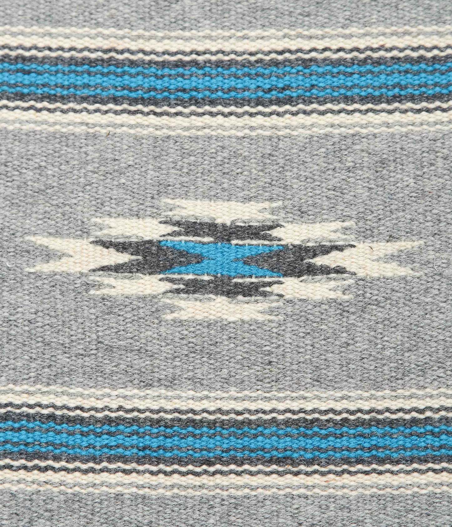 ORTEGA'S ''CHIMAYO RUG SQUARE 26×24cm''(GREY×BLUE)