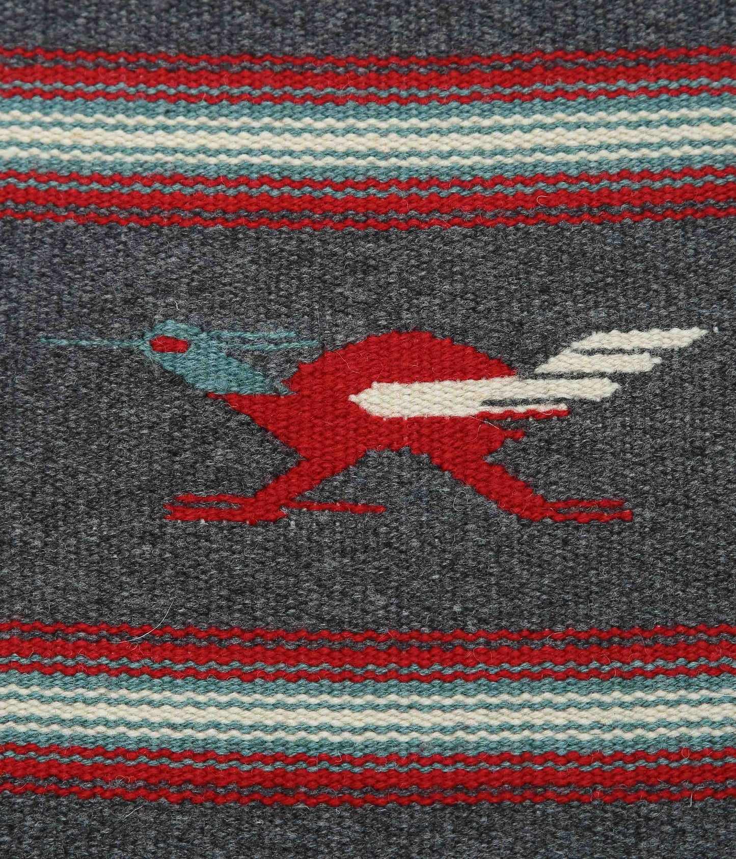 ORTEGA'S ''CHIMAYO RUG SQUARE 26×24cm'' (GREY ROADRUNNER)