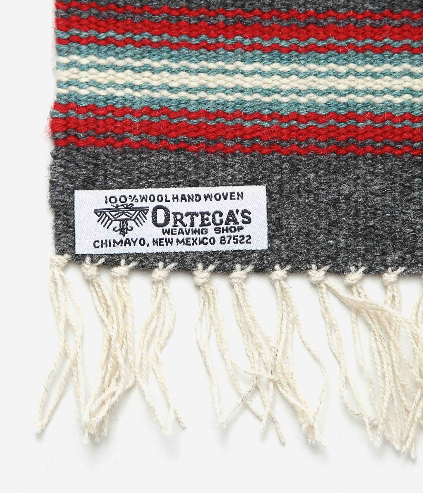 ORTEGA'S ''CHIMAYO RUG SQUARE 26×24cm'' (GREY ROADRUNNER)