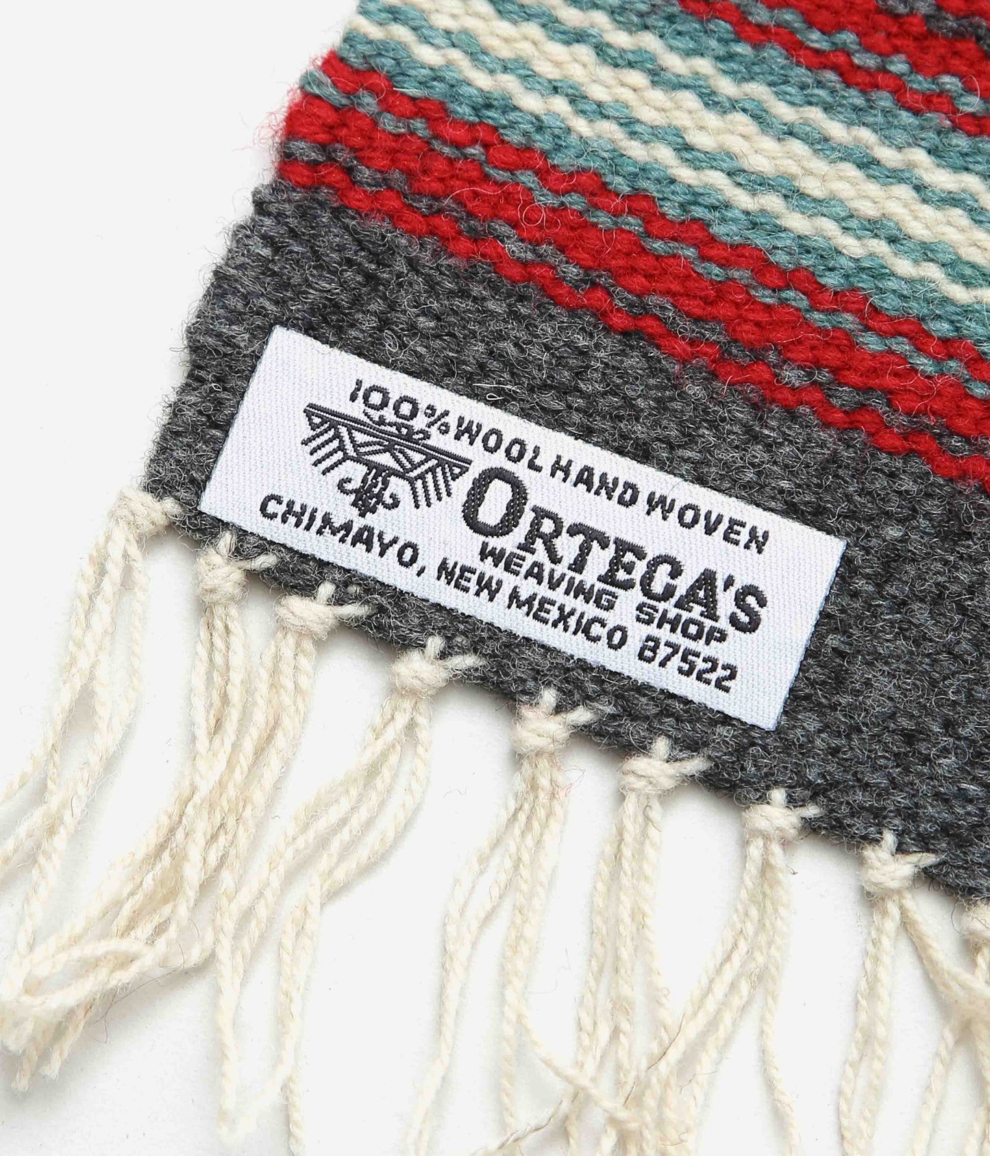 ORTEGA'S ''CHIMAYO RUG SQUARE 26×24cm'' (GREY ROADRUNNER)