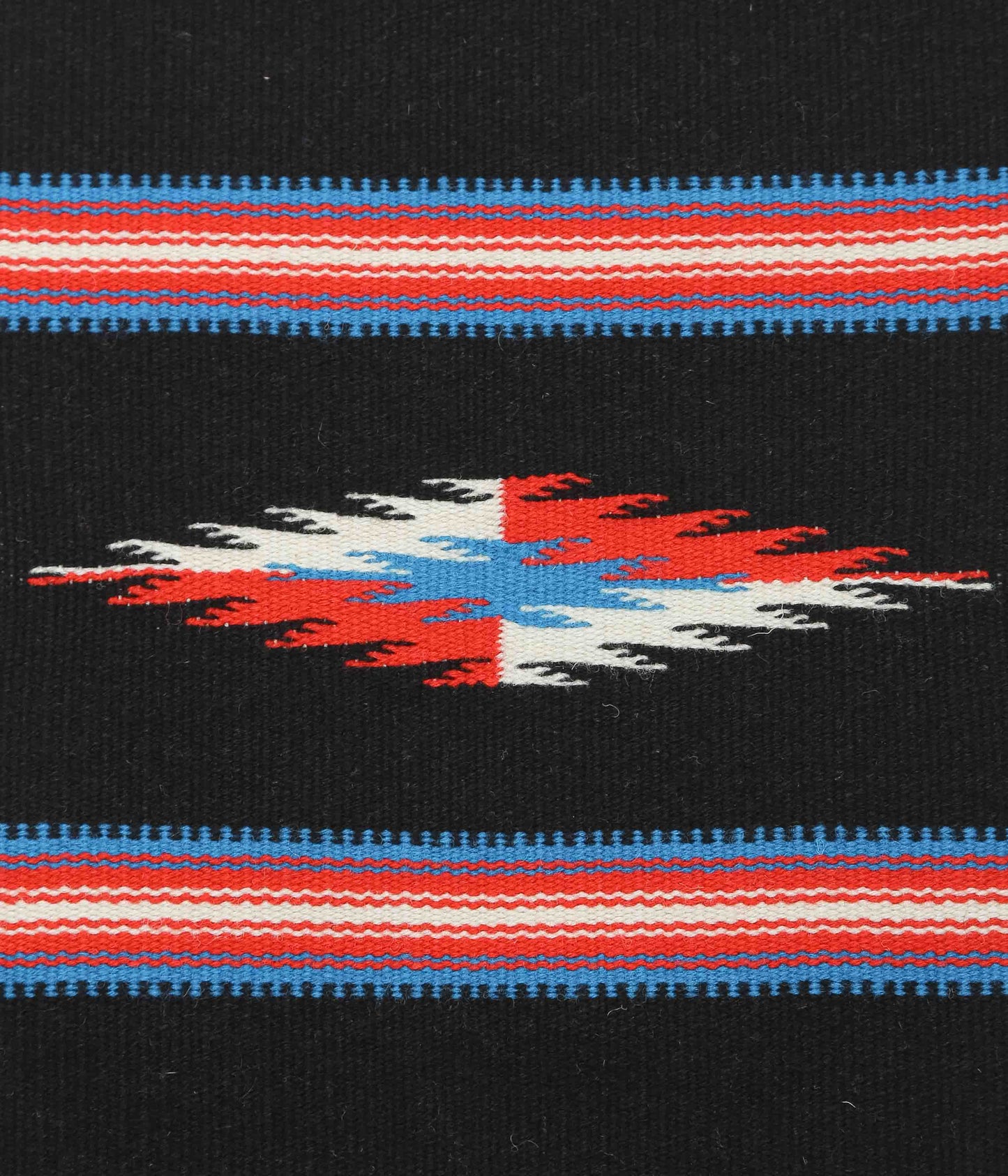 ORTEGA'S ''CHIMAYO RUG SQUARE 40×38cm'' (BLACK×BLUE×RED)