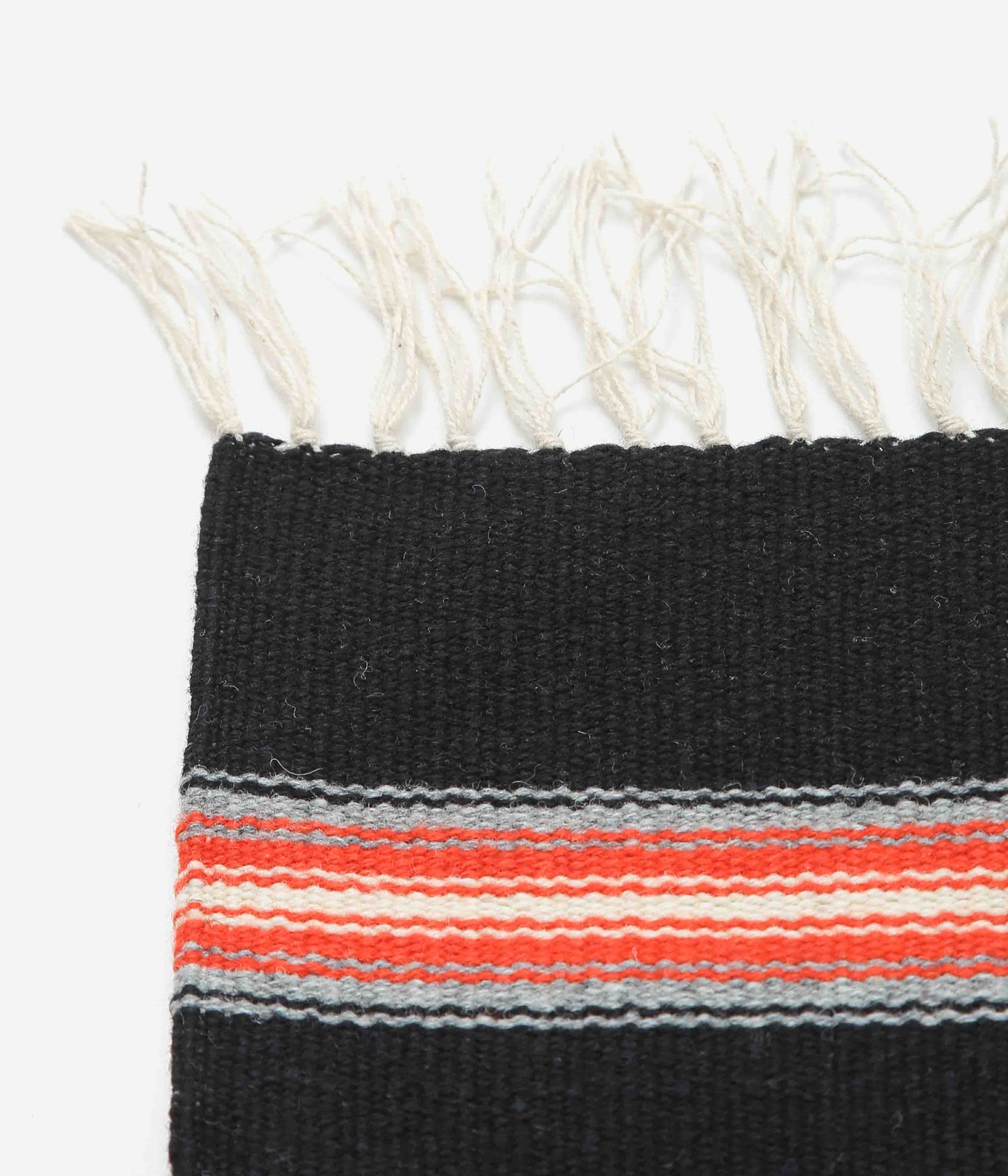 ORTEGA'S ''CHIMAYO RUG SQUARE 40×38cm'' (BLACK×ORANGE×GREY)