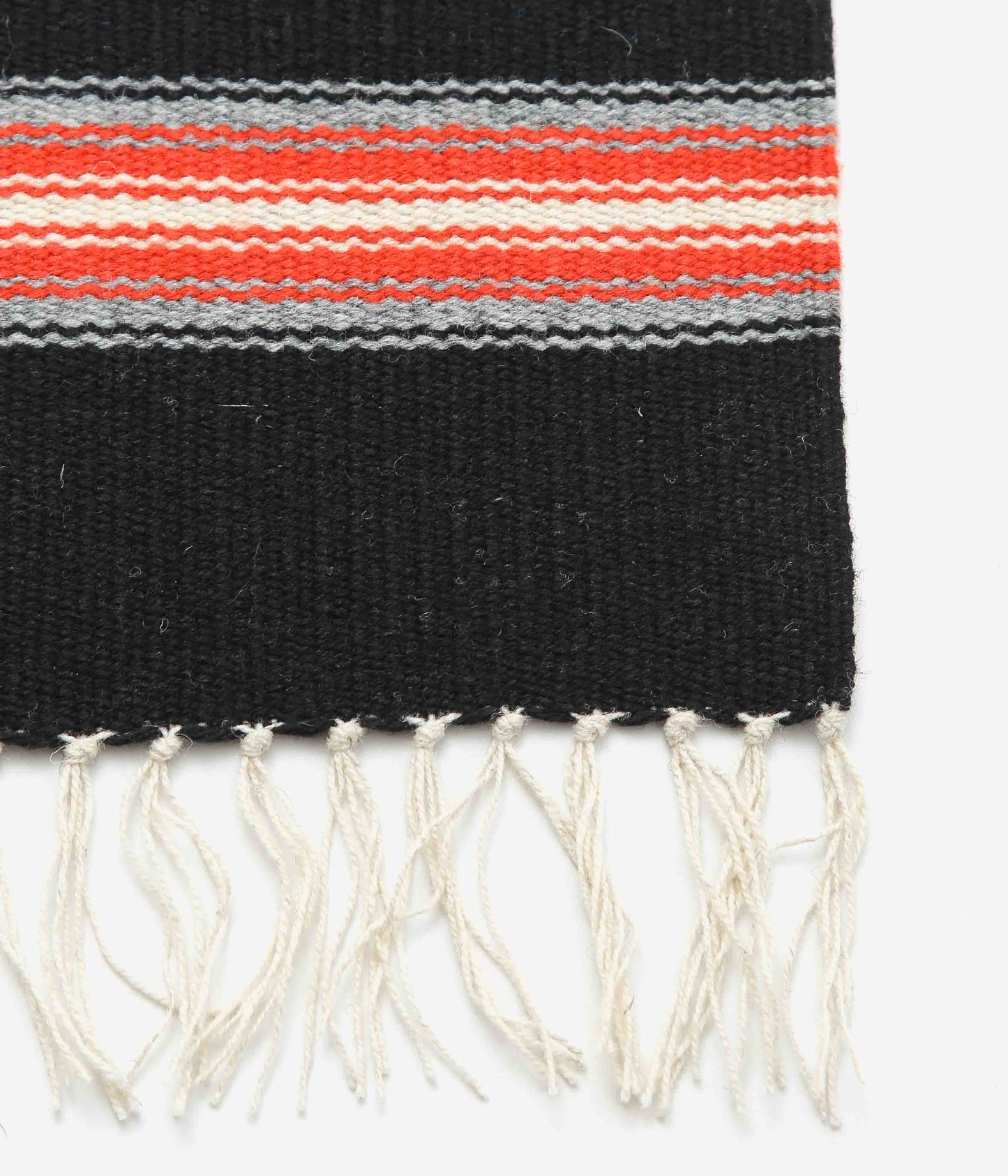 ORTEGA'S ''CHIMAYO RUG SQUARE 40×38cm'' (BLACK×ORANGE×GREY)