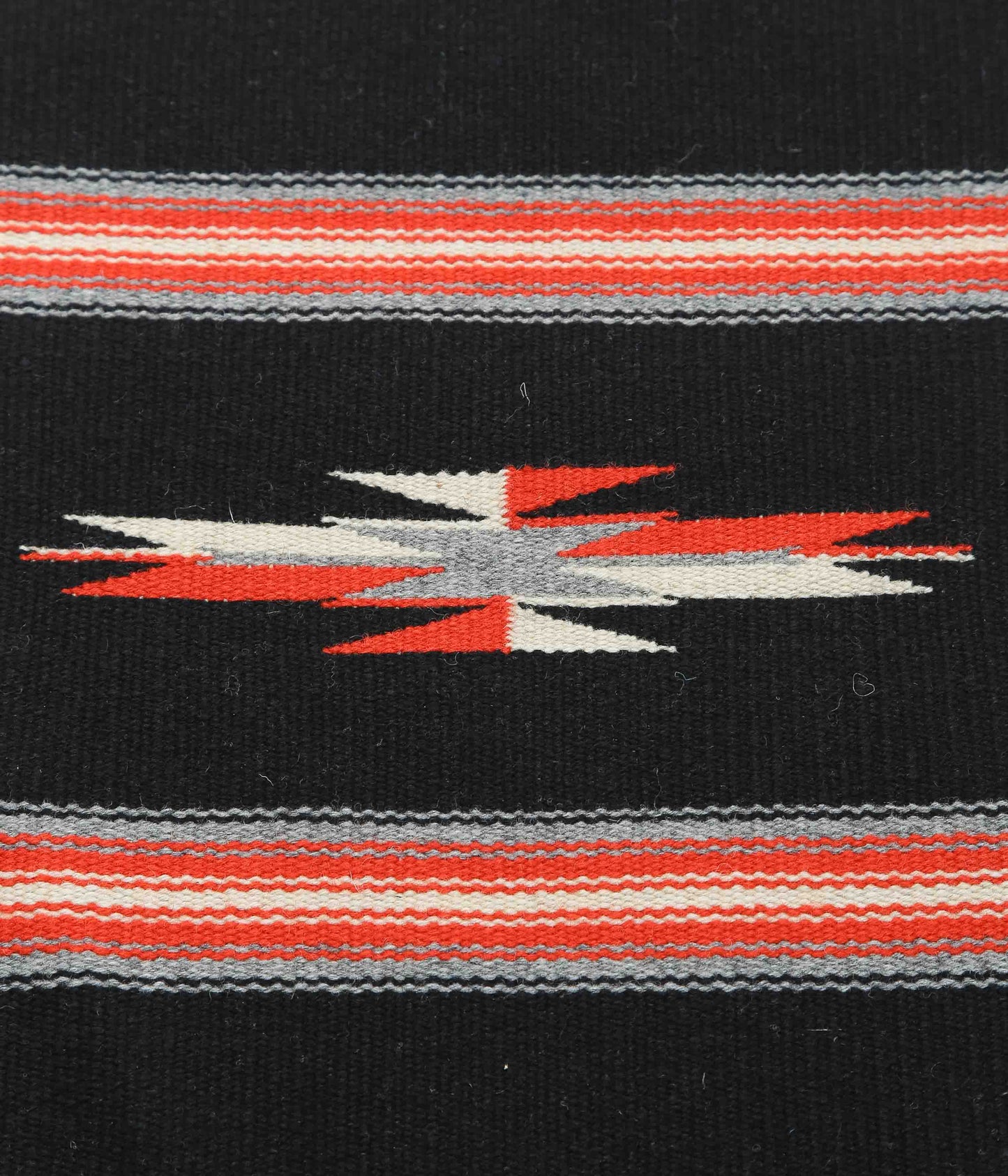 ORTEGA'S ''CHIMAYO RUG SQUARE 40×38cm'' (BLACK×ORANGE×GREY)