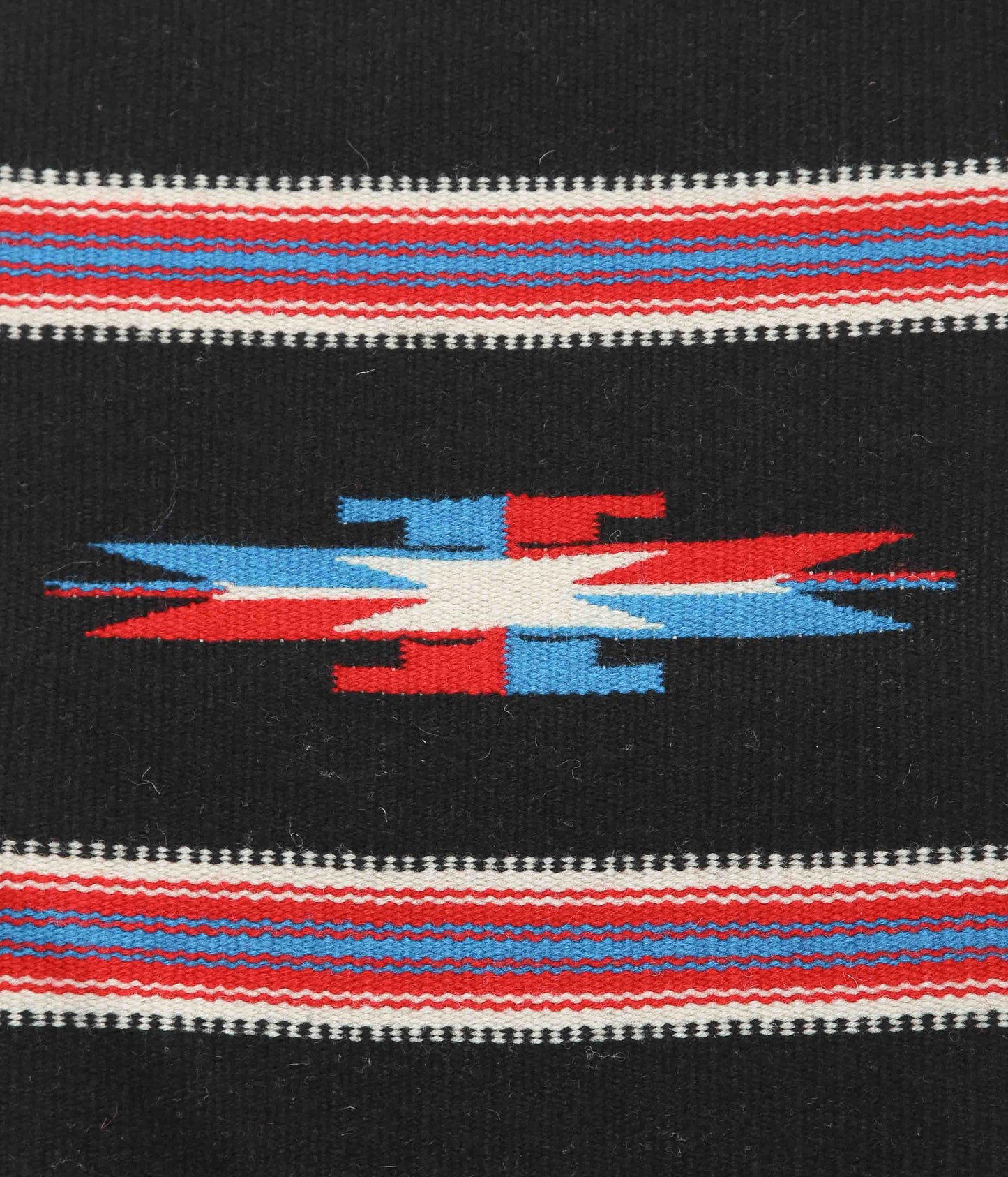 ORTEGA'S ''CHIMAYO RUG SQUARE 40×38cm'' (BLACK×RED×NATURAL)
