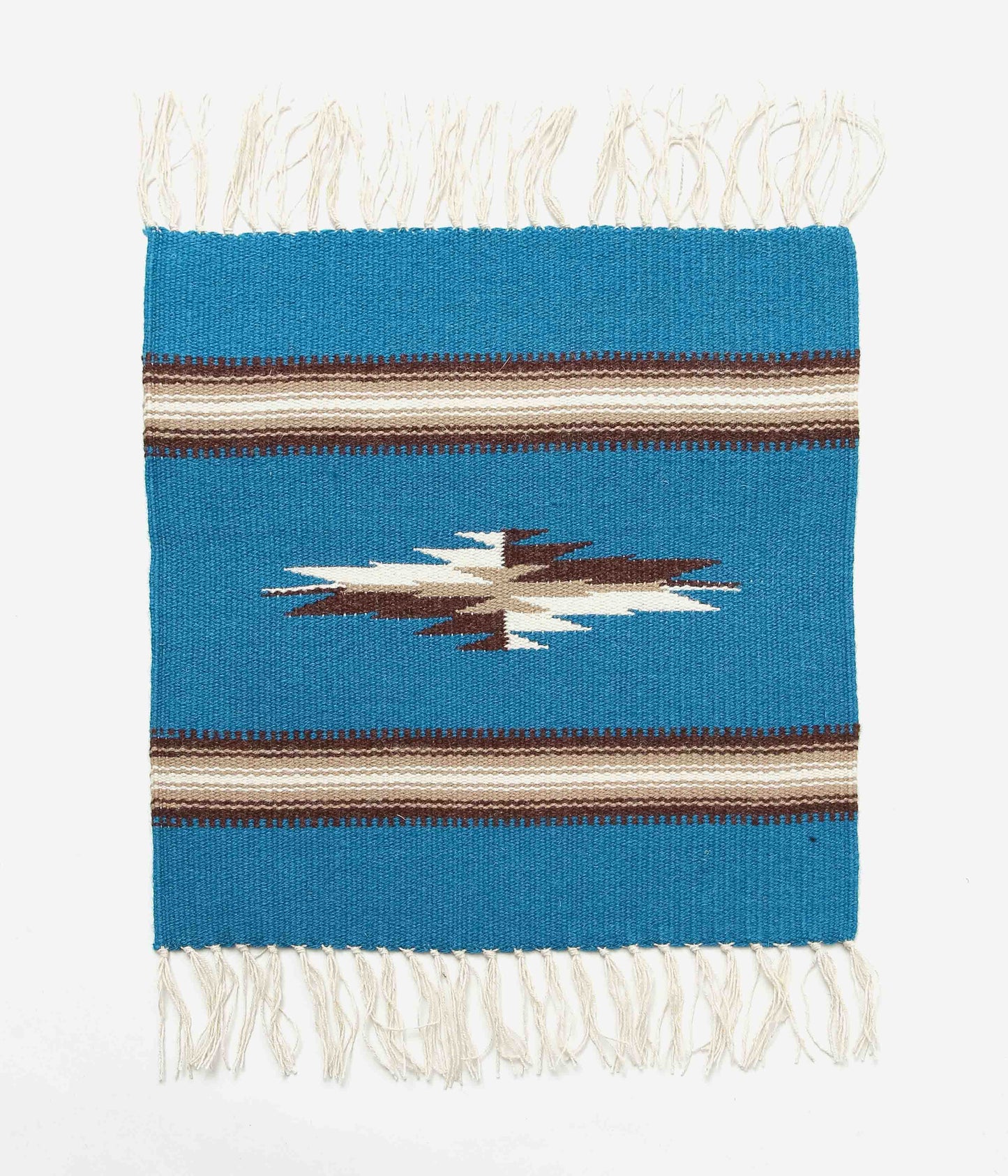 ORTEGA'S ''CHIMAYO RUG SQUARE 40×38cm'' (BLUE×BROWN)
