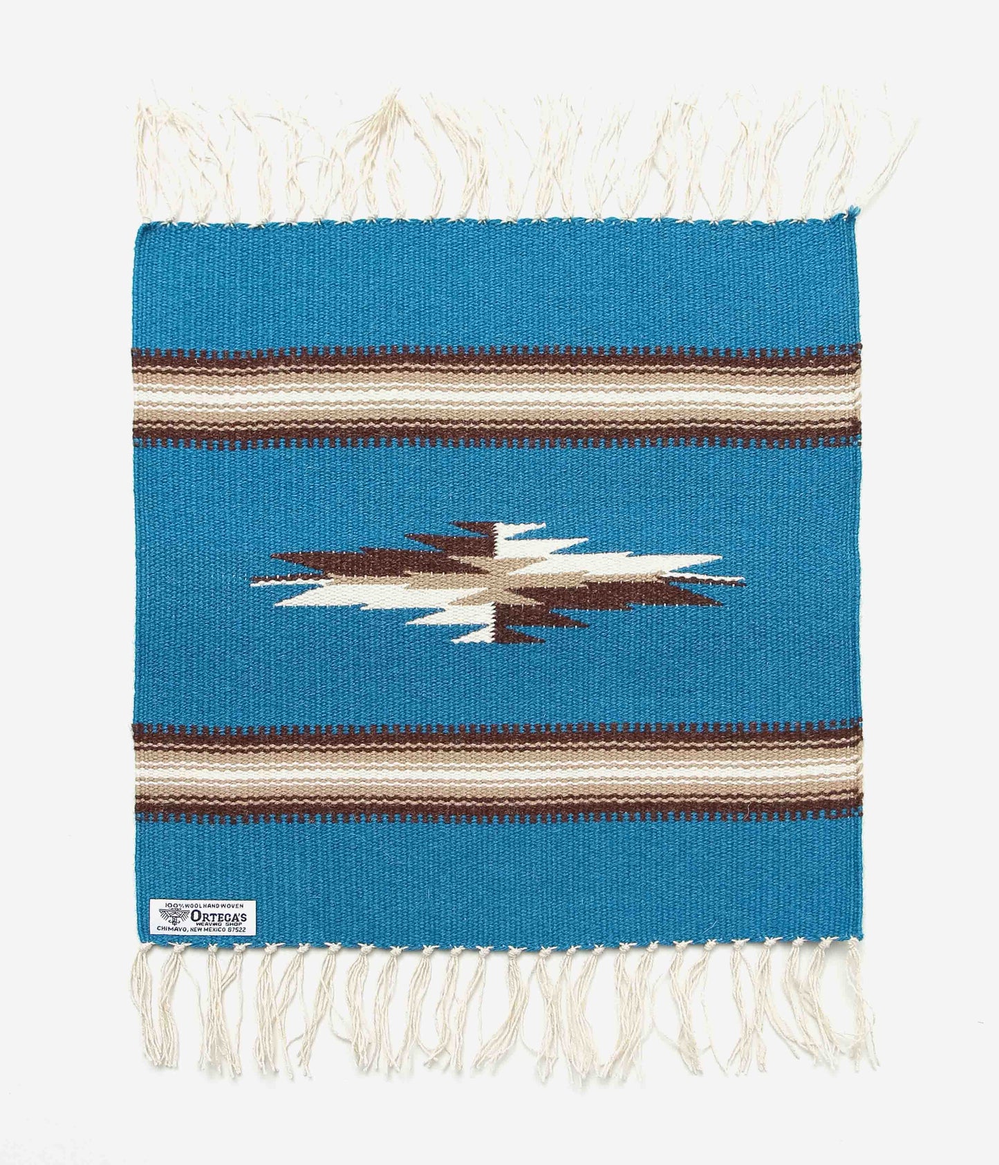 ORTEGA'S ''CHIMAYO RUG SQUARE 40×38cm'' (BLUE×BROWN)