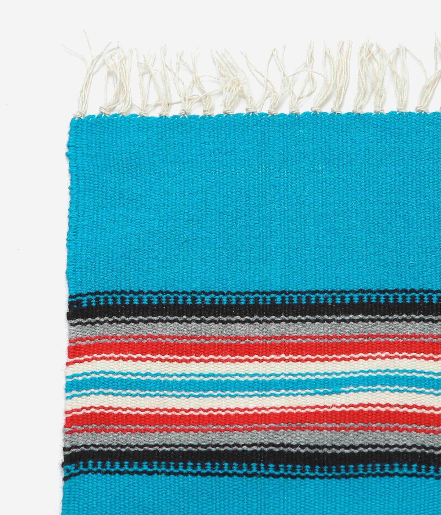 ORTEGA'S ''CHIMAYO RUG SQUARE 78×80cm'' (TURQUOISE)