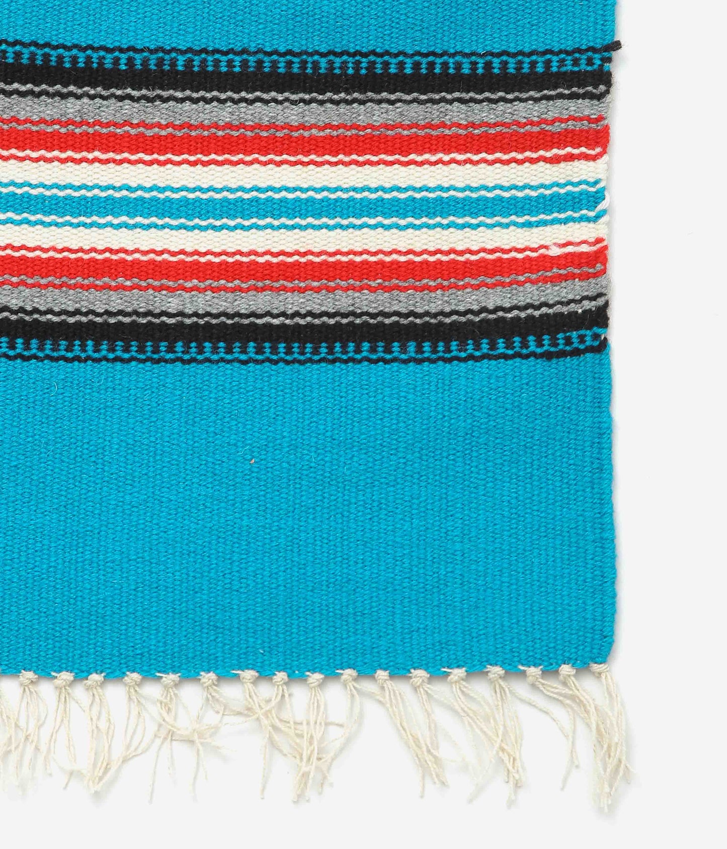 ORTEGA'S ''CHIMAYO RUG SQUARE 78×80cm'' (TURQUOISE)