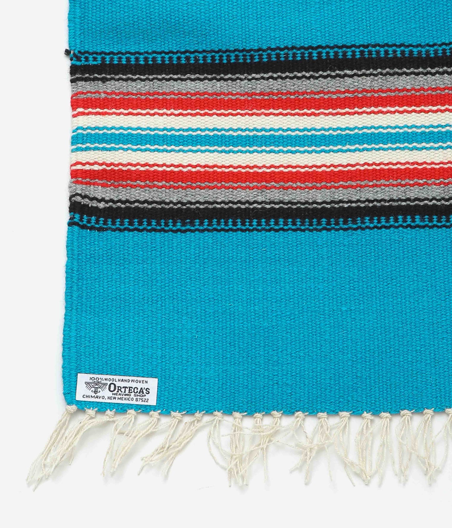 ORTEGA'S ''CHIMAYO RUG SQUARE 78×80cm'' (TURQUOISE)