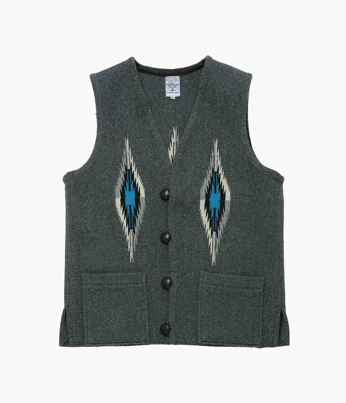 ORTEGA'S ''CHIMAYO VEST'' (CHARCOAL)