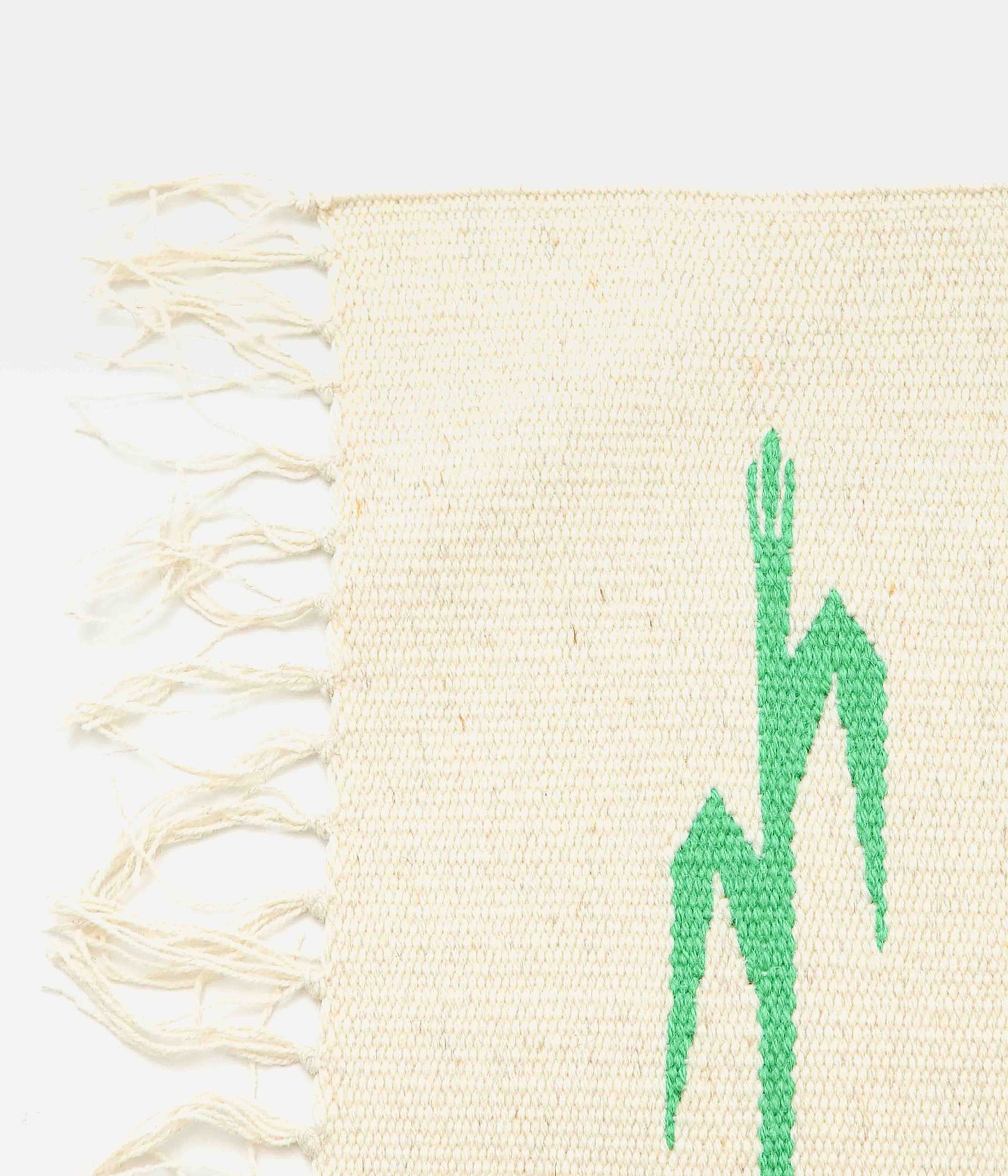 ORTEGA'S ''CHIMAYO "YEI" RUG 46×38cm'' (NATURAL×LIGHT BLUE)