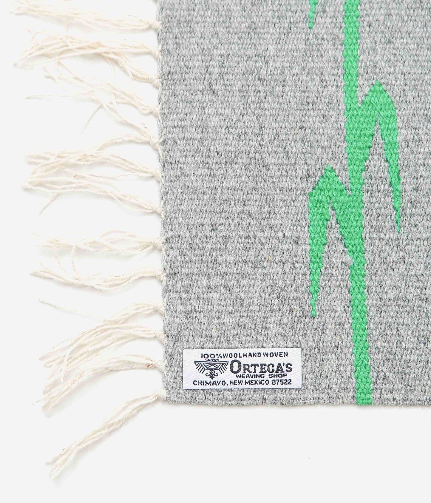 ORTEGA'S ''CHIMAYO "YEI" RUG 46×38cm'' (GRAY×BLUE)