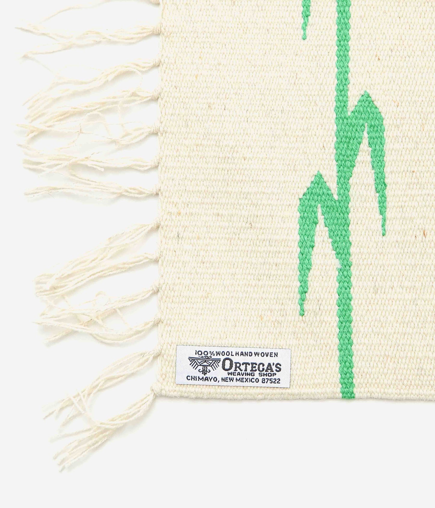 ORTEGA'S ''CHIMAYO "YEI" RUG 46×38cm'' (NATURAL×GREEN)